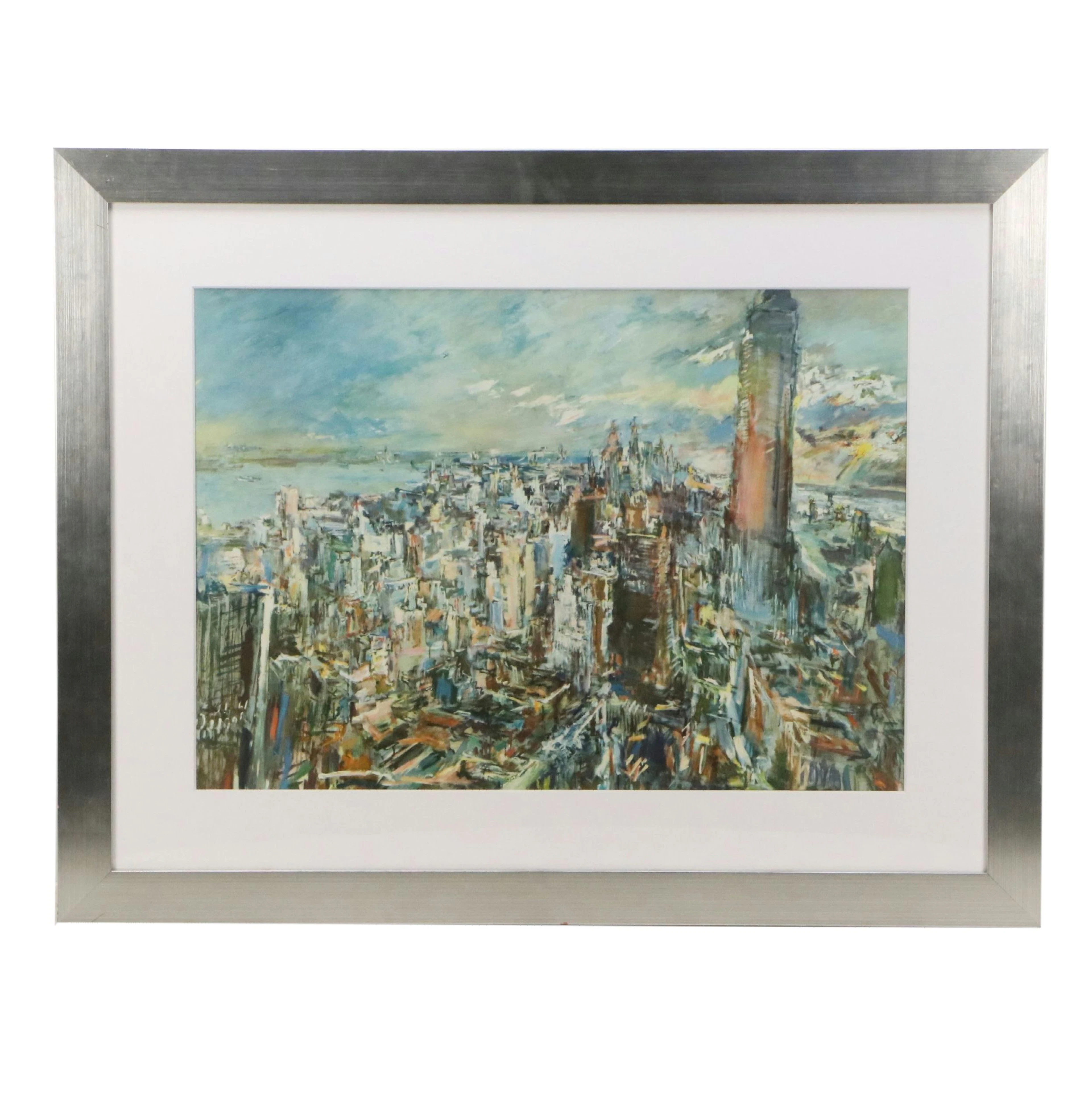 After Oskar Kokoschka Collotype "New York"