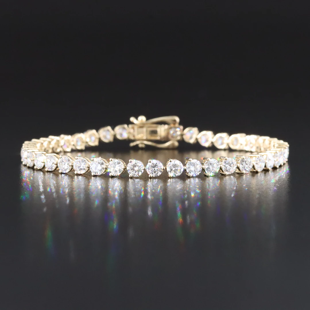 14K 6.07 CTW Lab Grown Diamond Line Bracelet