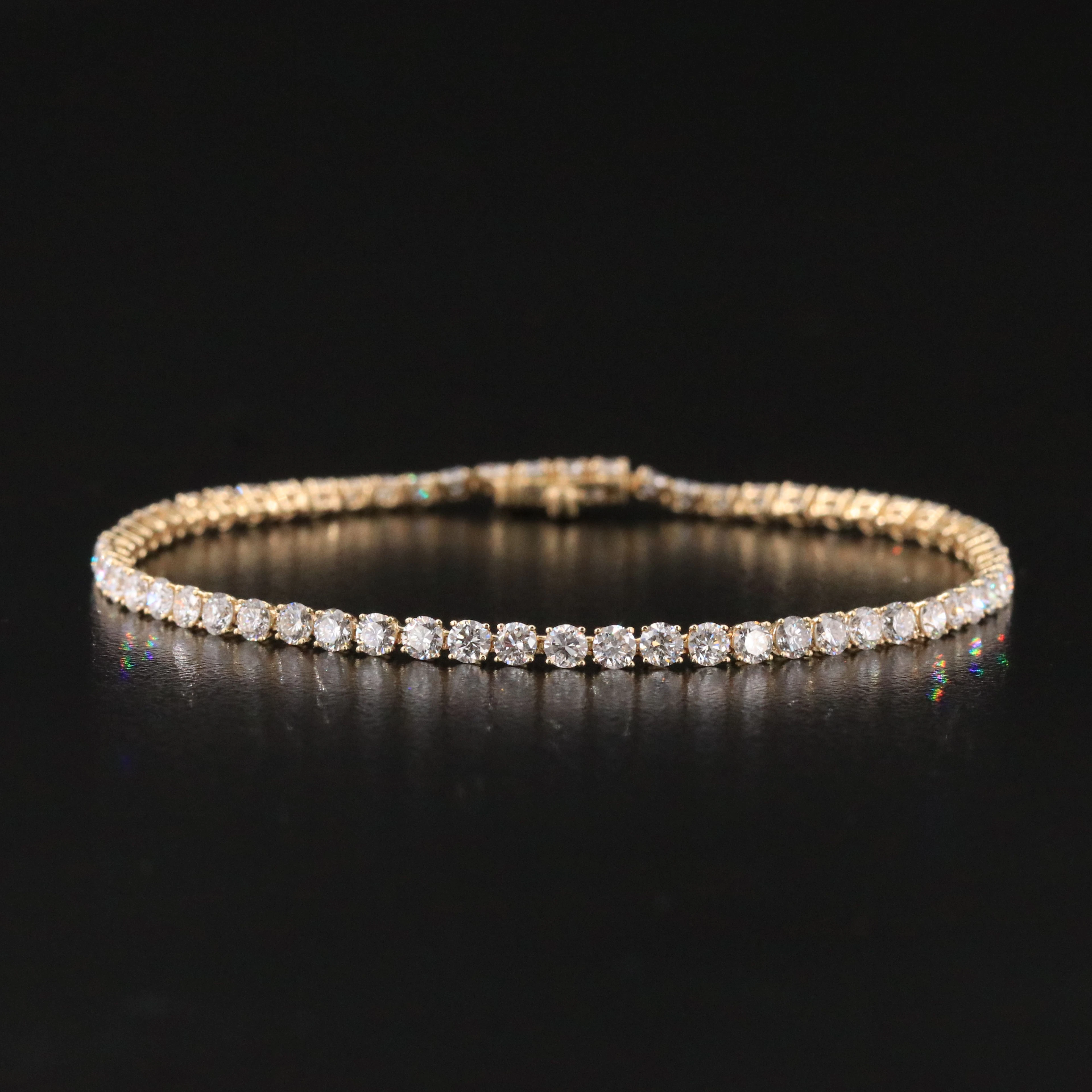 14K 5.24 CTW Lab Grown Diamond Line Bracelet