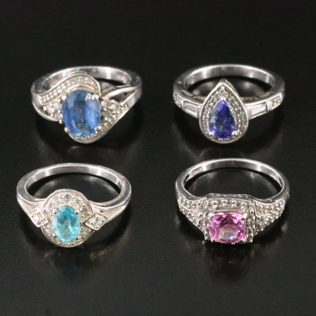 Sterling Gemstone Rings