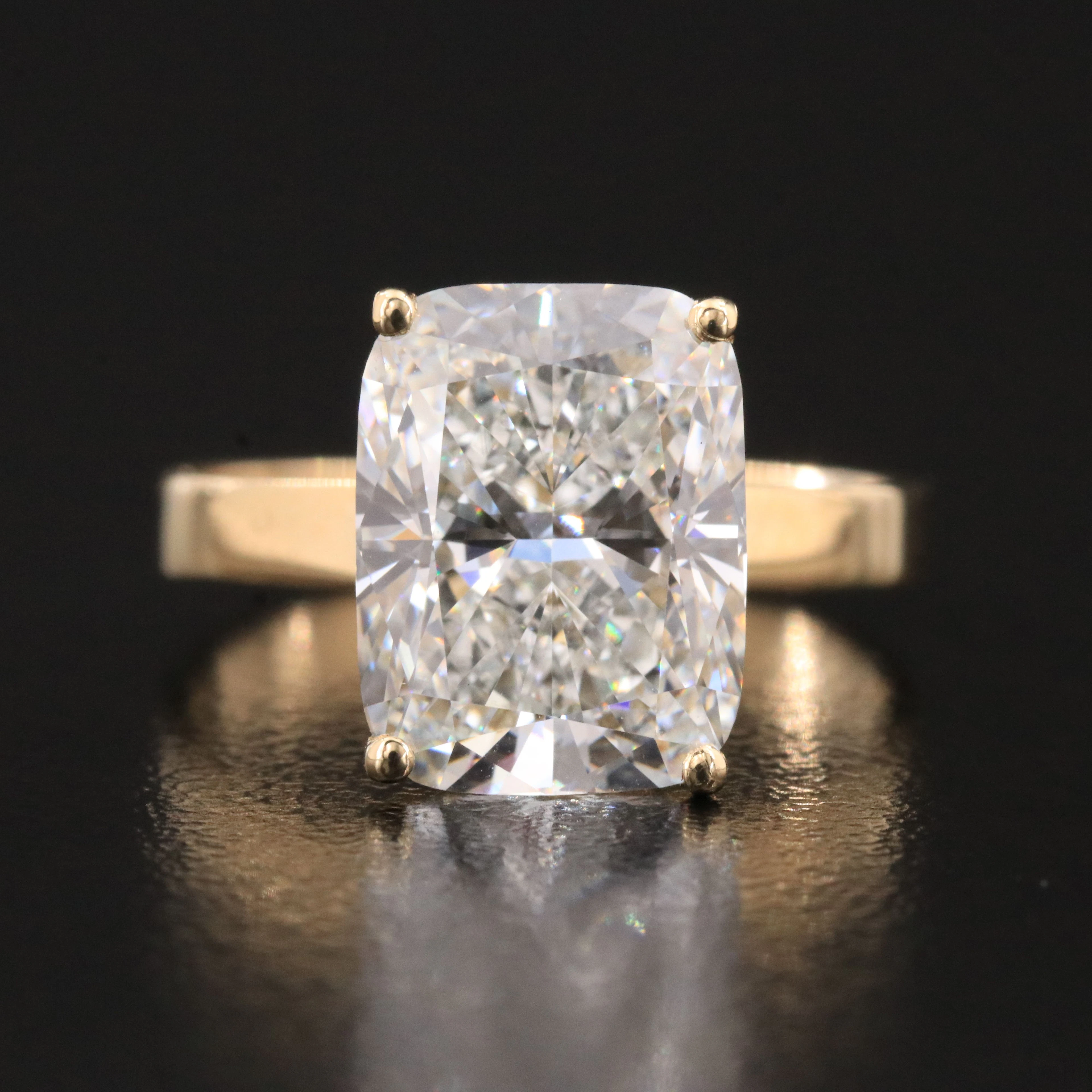 14K 5.08 CT Lab Grown Diamond Solitaire Ring with IGI Report