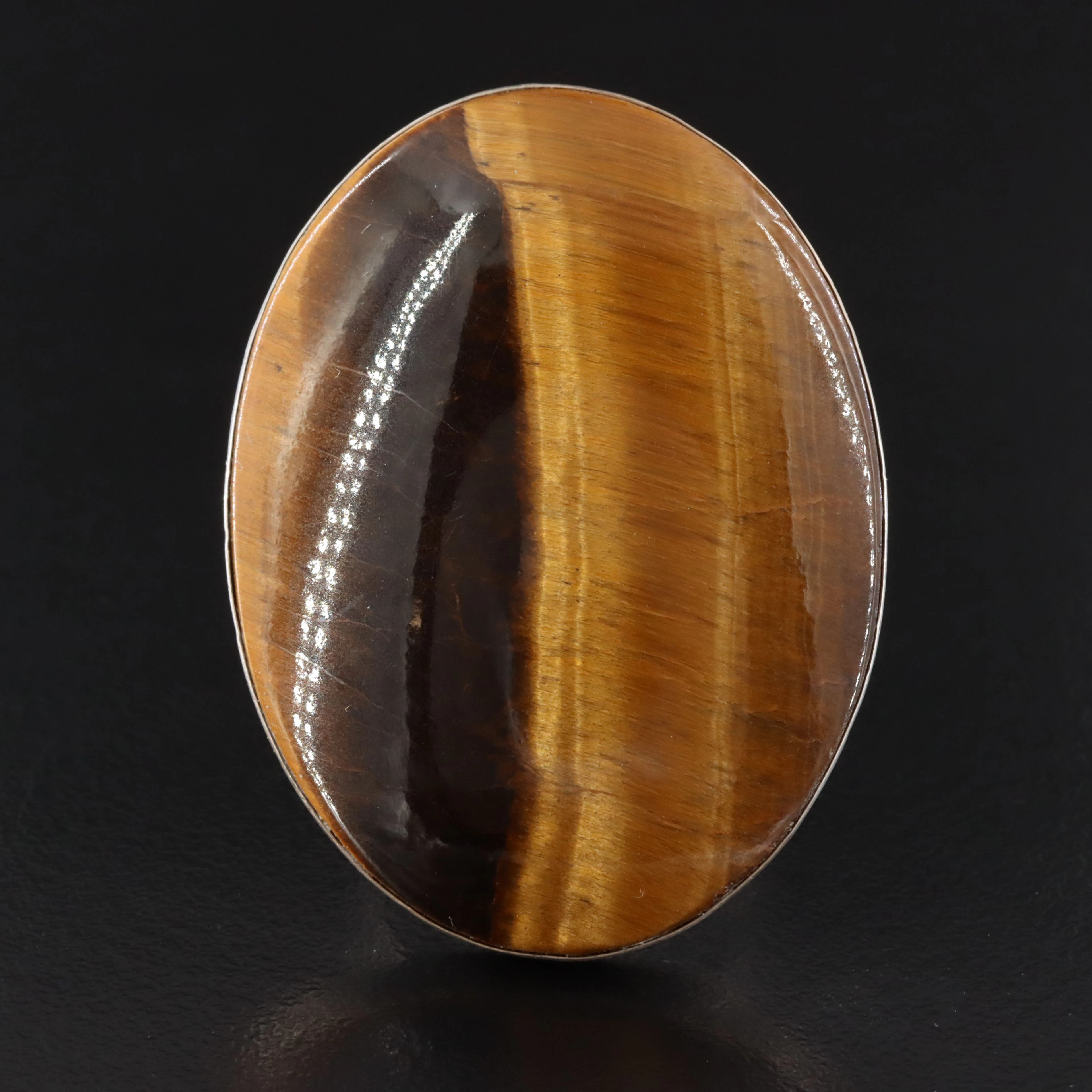 Sterling Tiger's Eye Ring