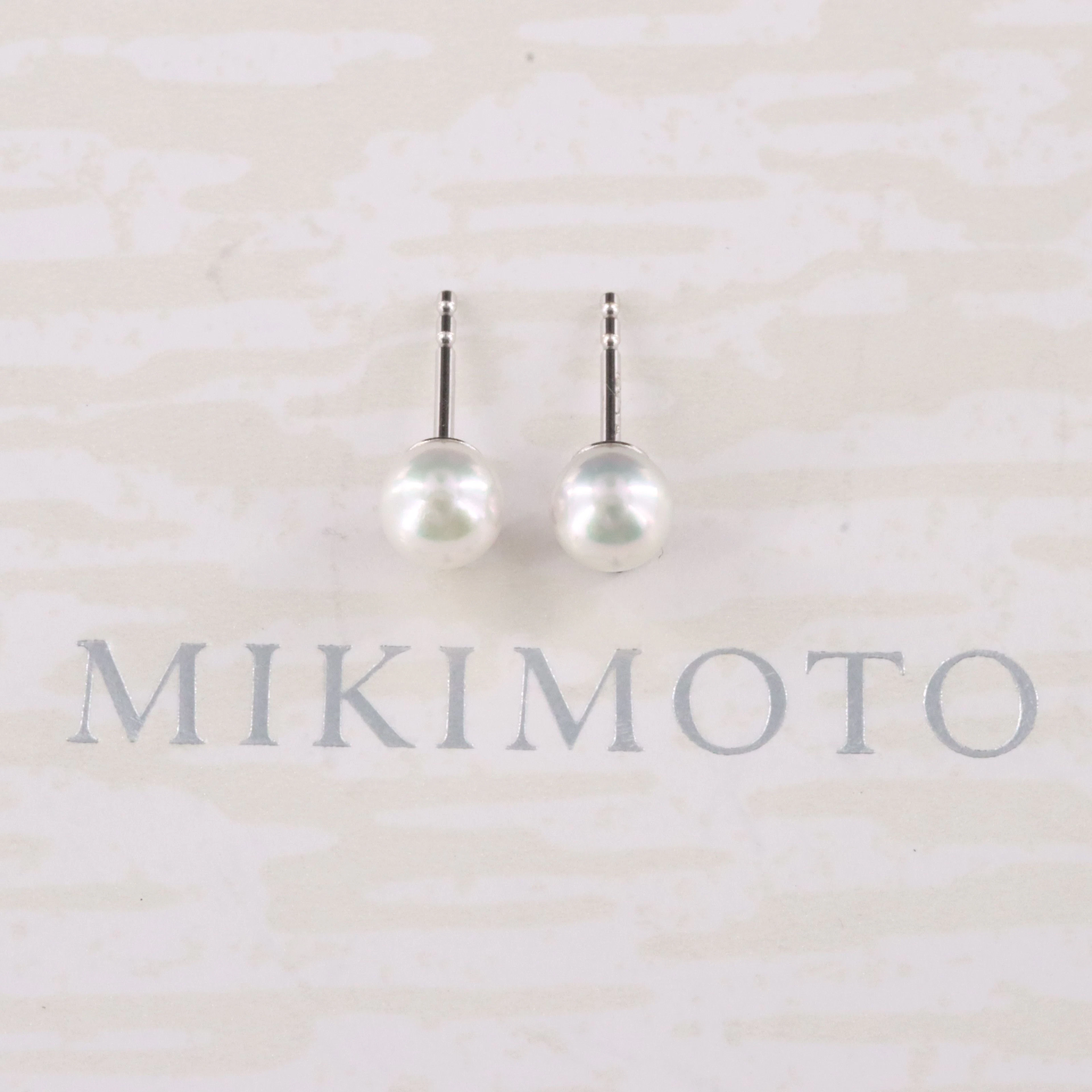 Mikimoto 18K Pearl Stud Earrings
