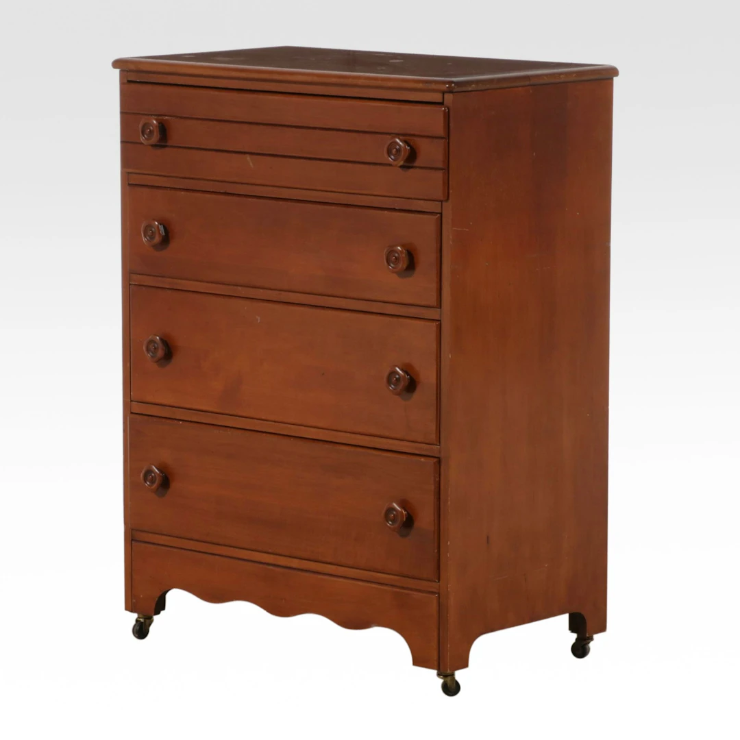 Art Deco Style Four-Drawer Chest, Early to Mid-20th Century