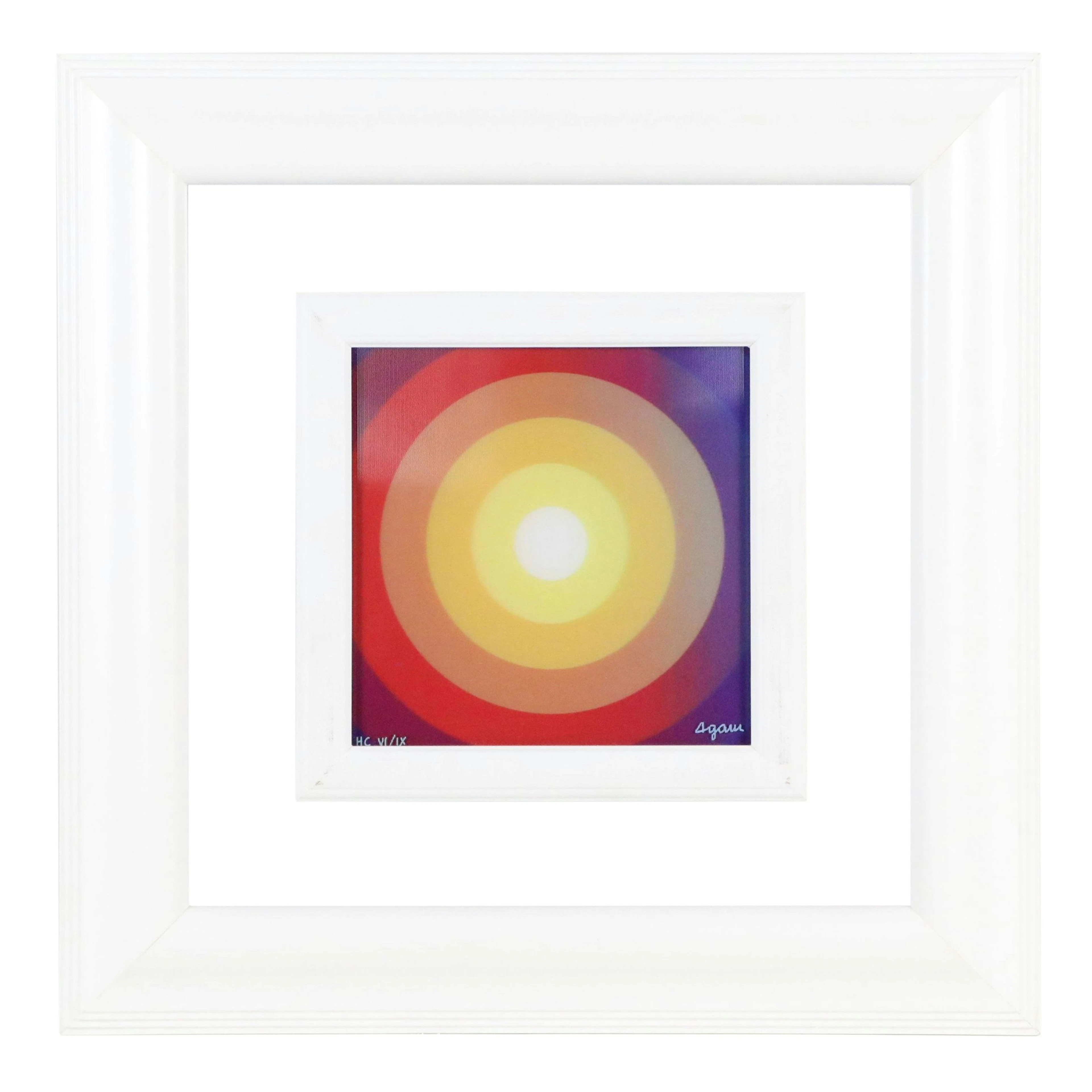 Yaacov Agam Kinetic Op Art Agamograph "Fading Star"