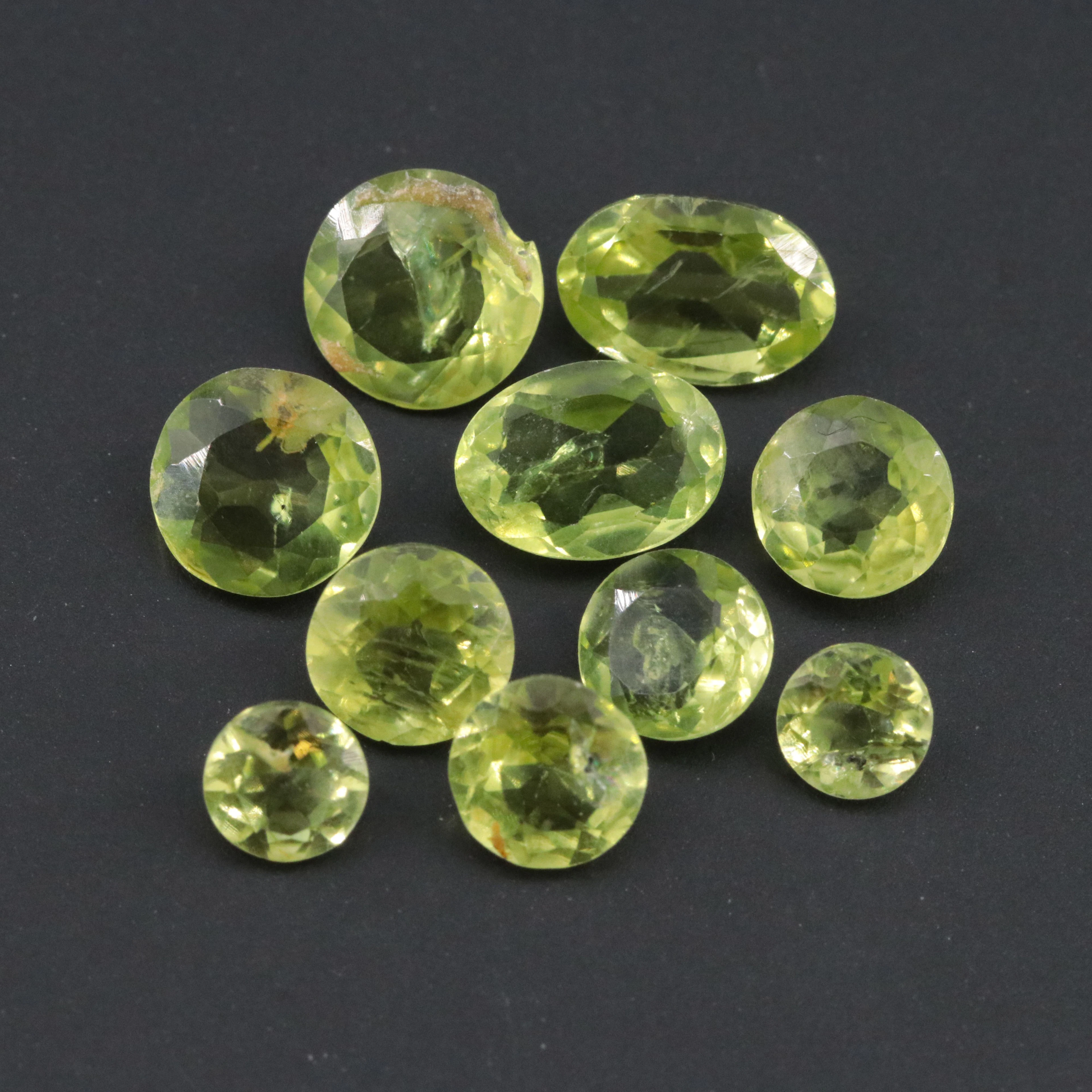 Loose 5.27 CTW Peridot Melee