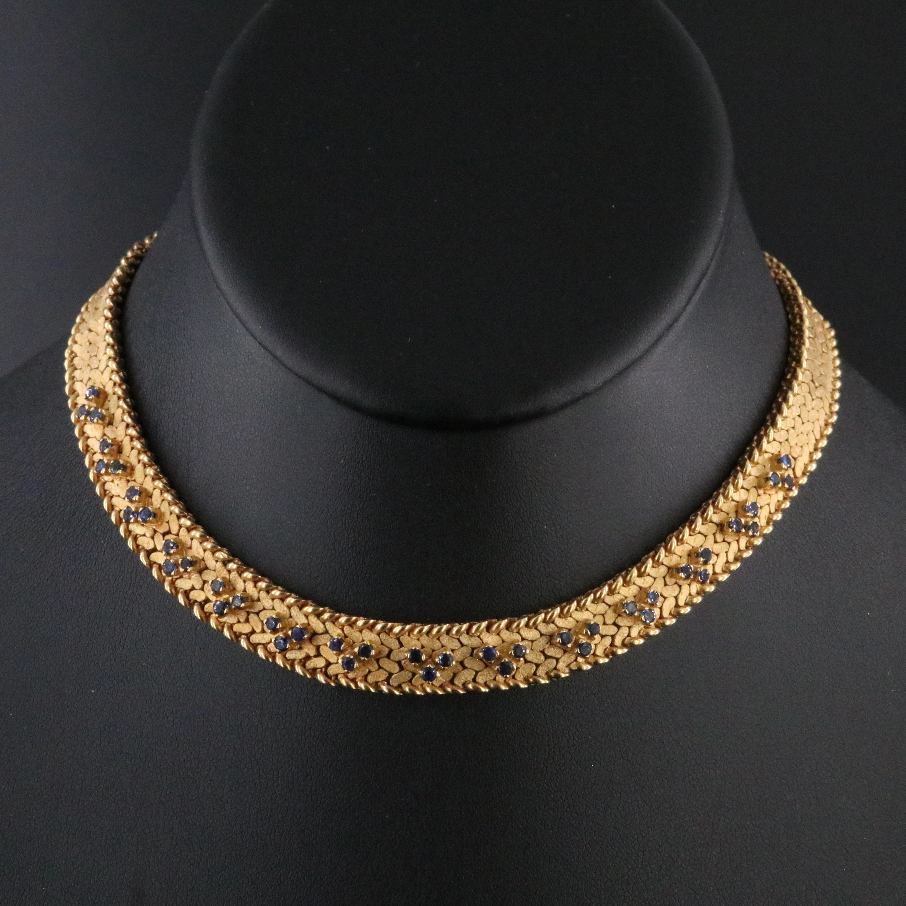 1960s Cartier 18K Sapphire Collar Necklace