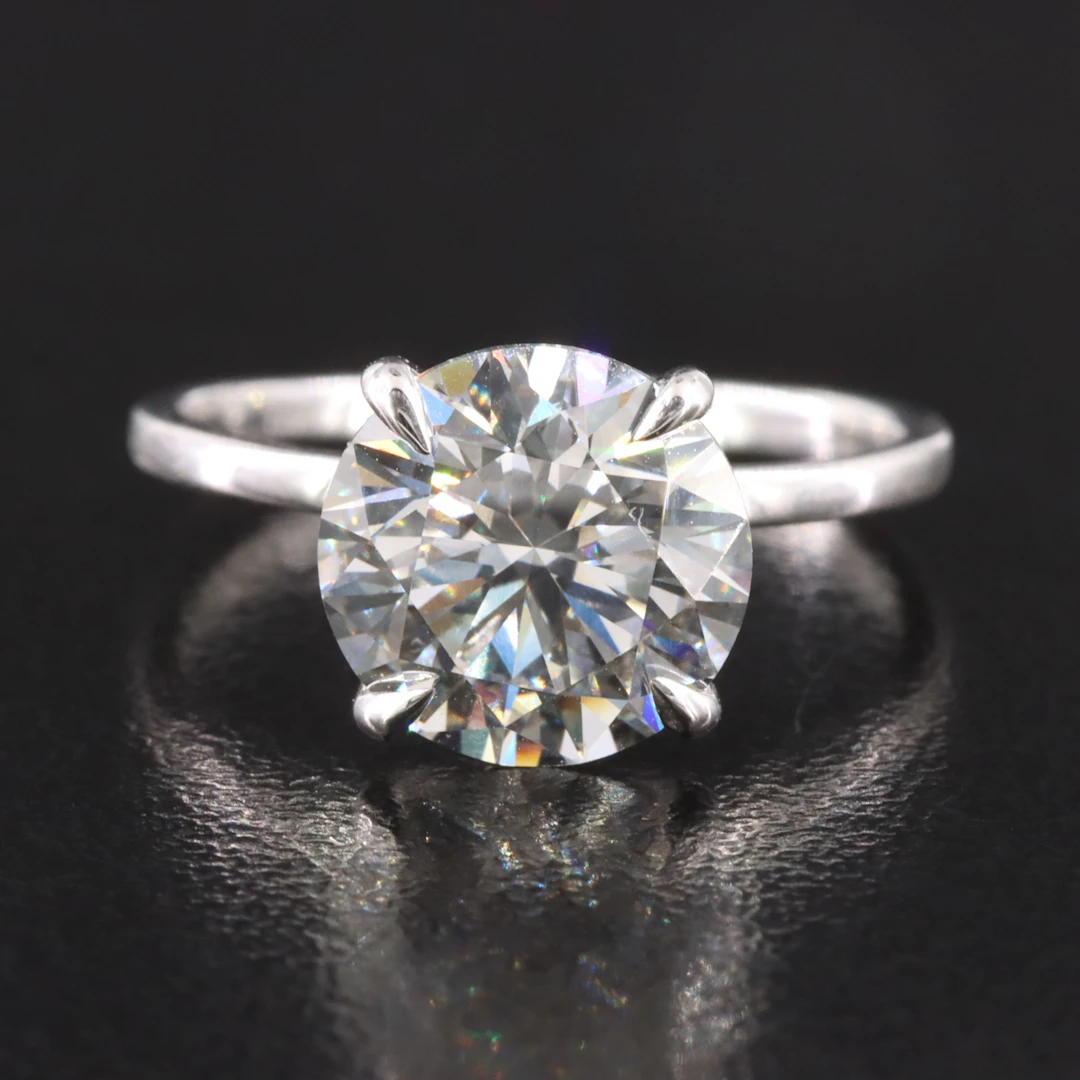 14K 3.15 CT Lab Grown Diamond Ring with IGI Report