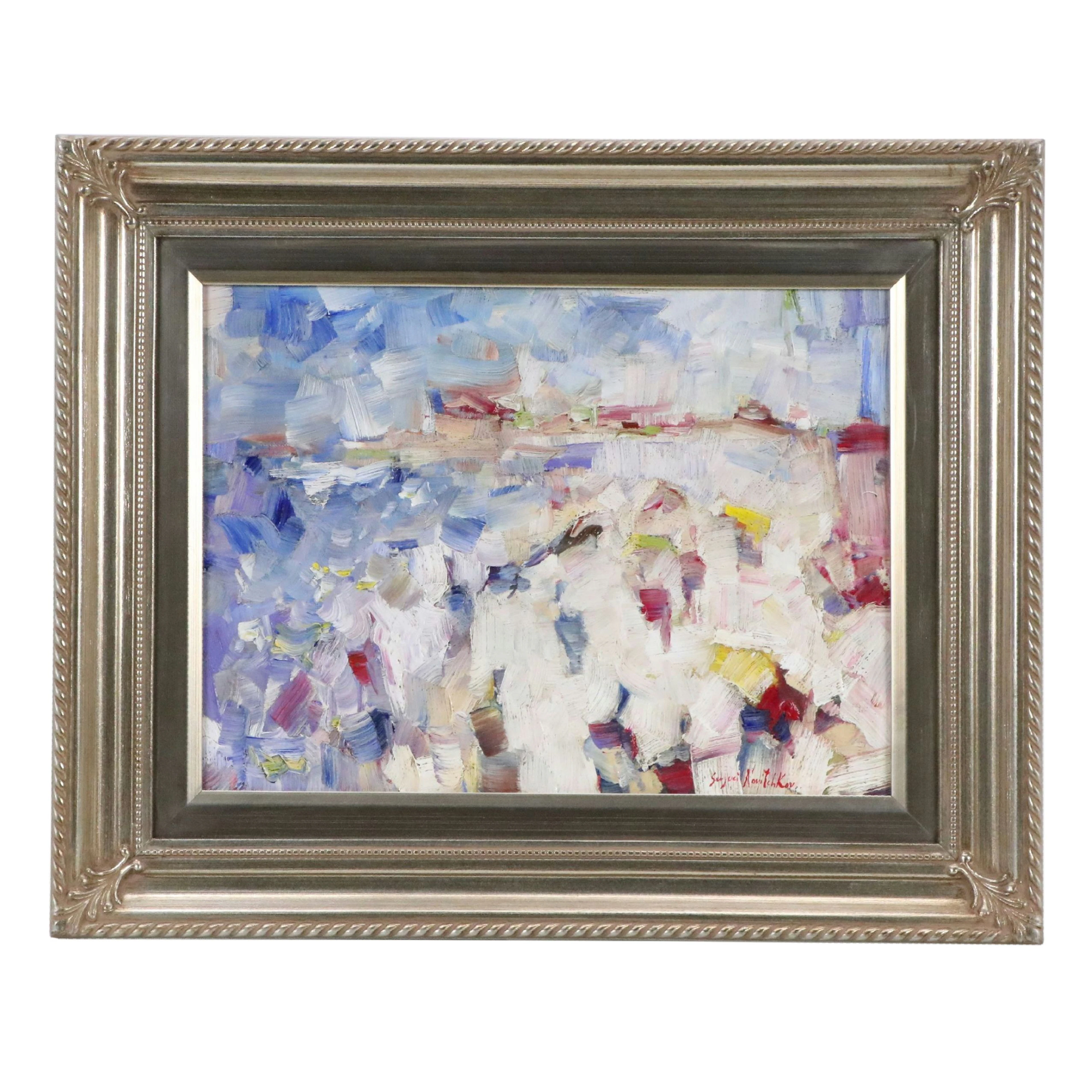 Serguei Novitchkov Abstract Oil Painting "Perfect Day," 2026