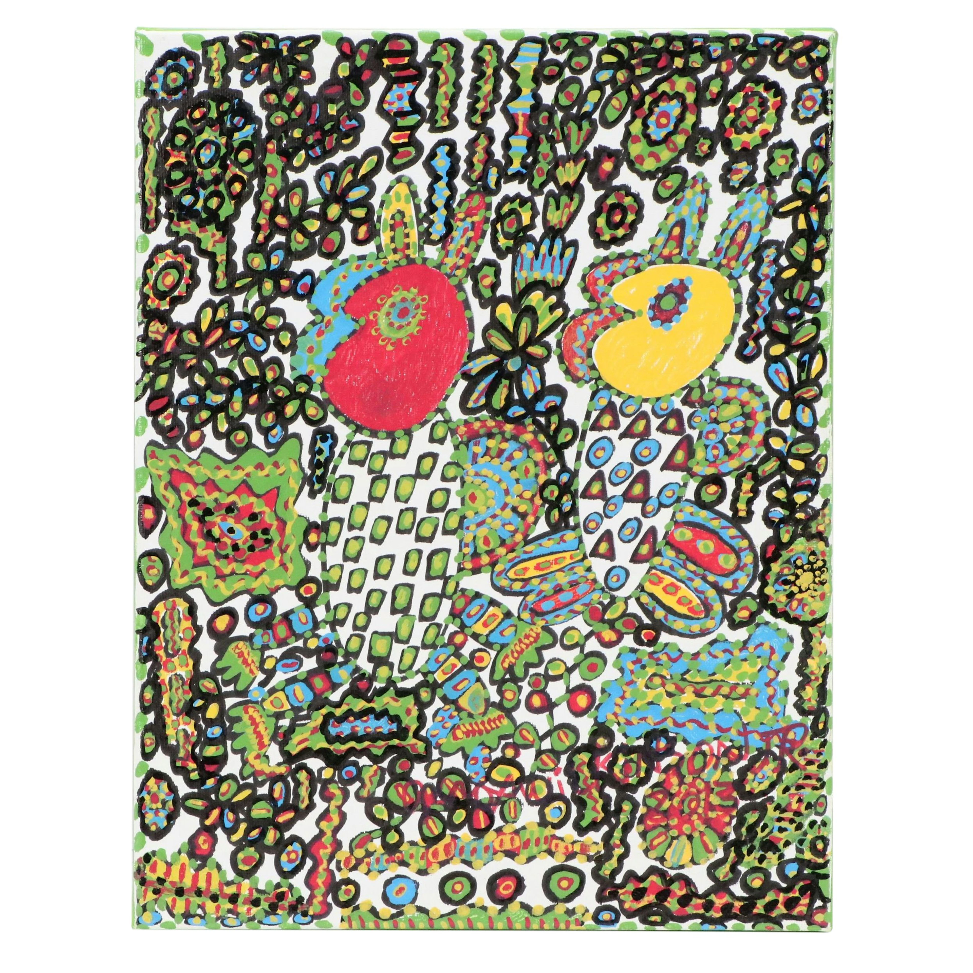 Wallace Knox Wilkinson, Jr. Abstract Acrylic Painting, 2013