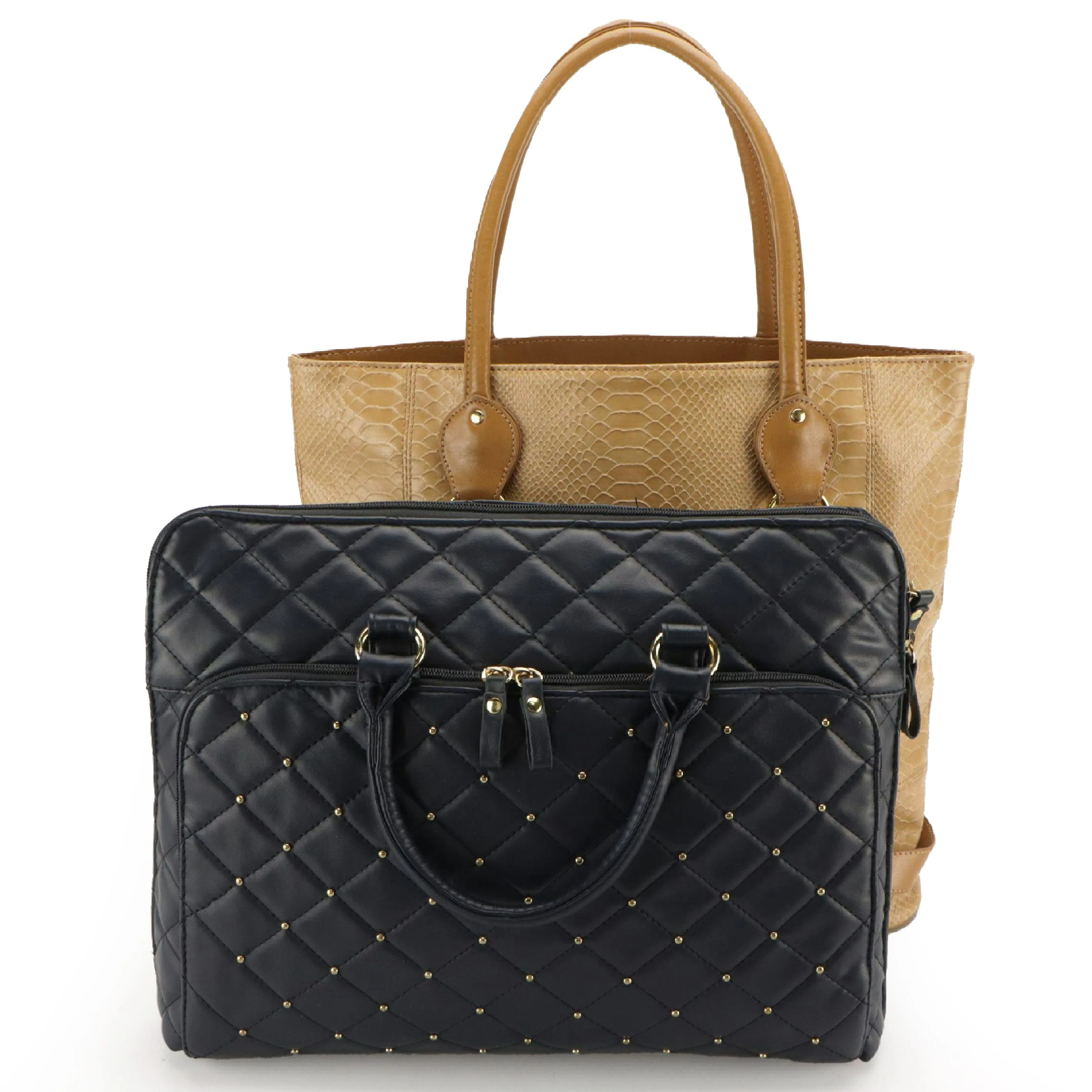 Estée Lauder Promotional PVC Tote and Bueno Faux Leather Laptop Bag