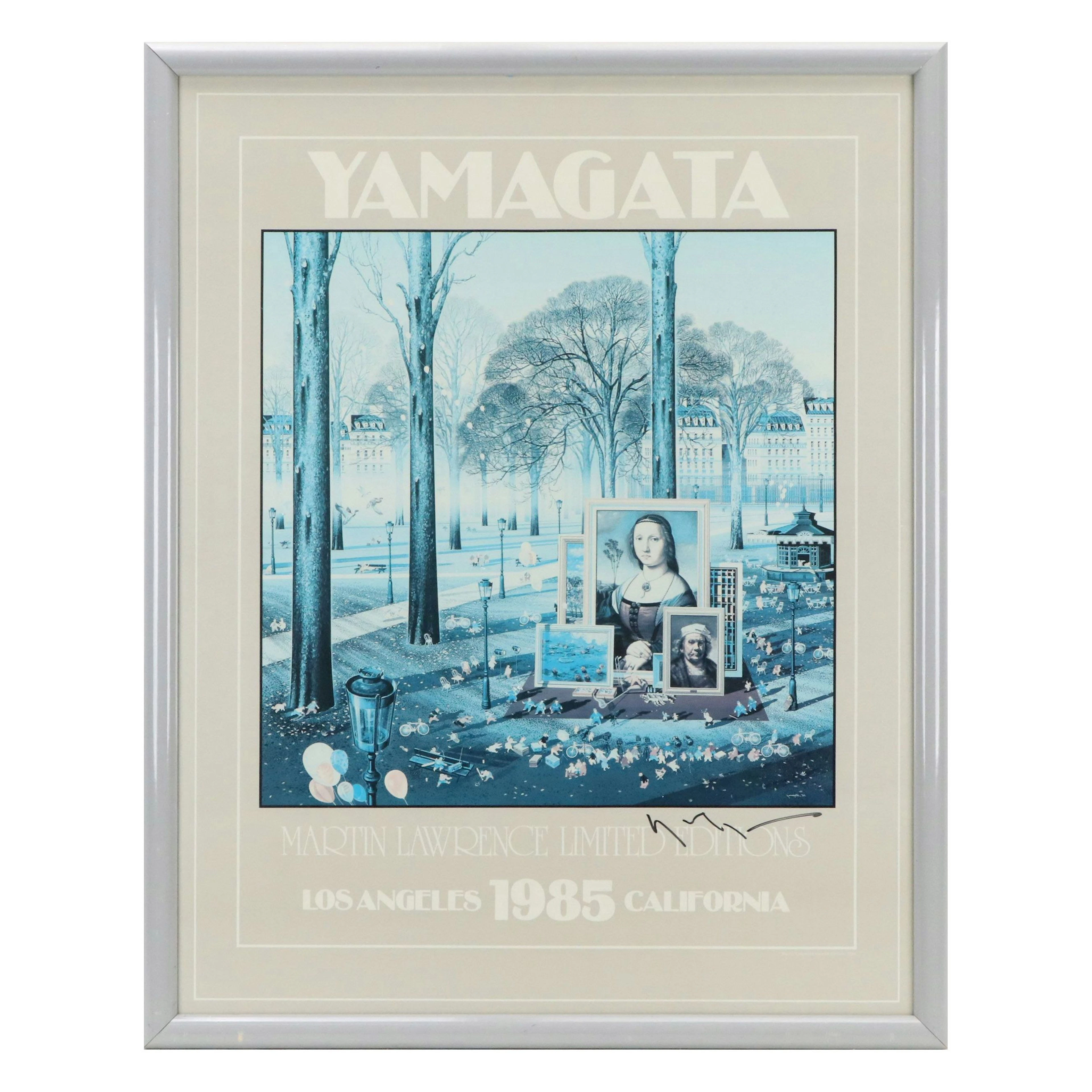 Hiro Yamagata Offset Lithograph Poster, 1985
