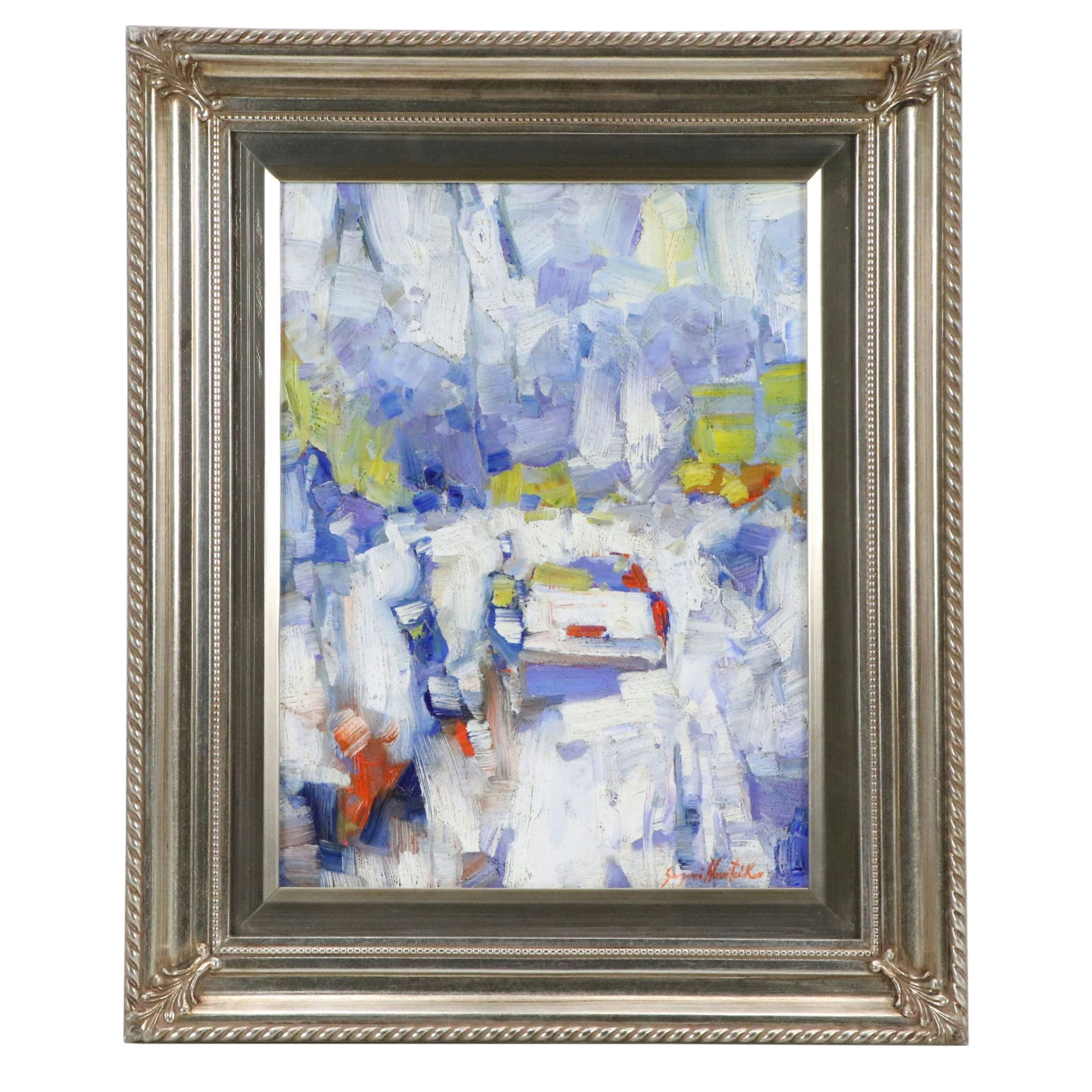 Serguei Novitchkov Abstract Oil Painting "Thermal Diffraction," 2026