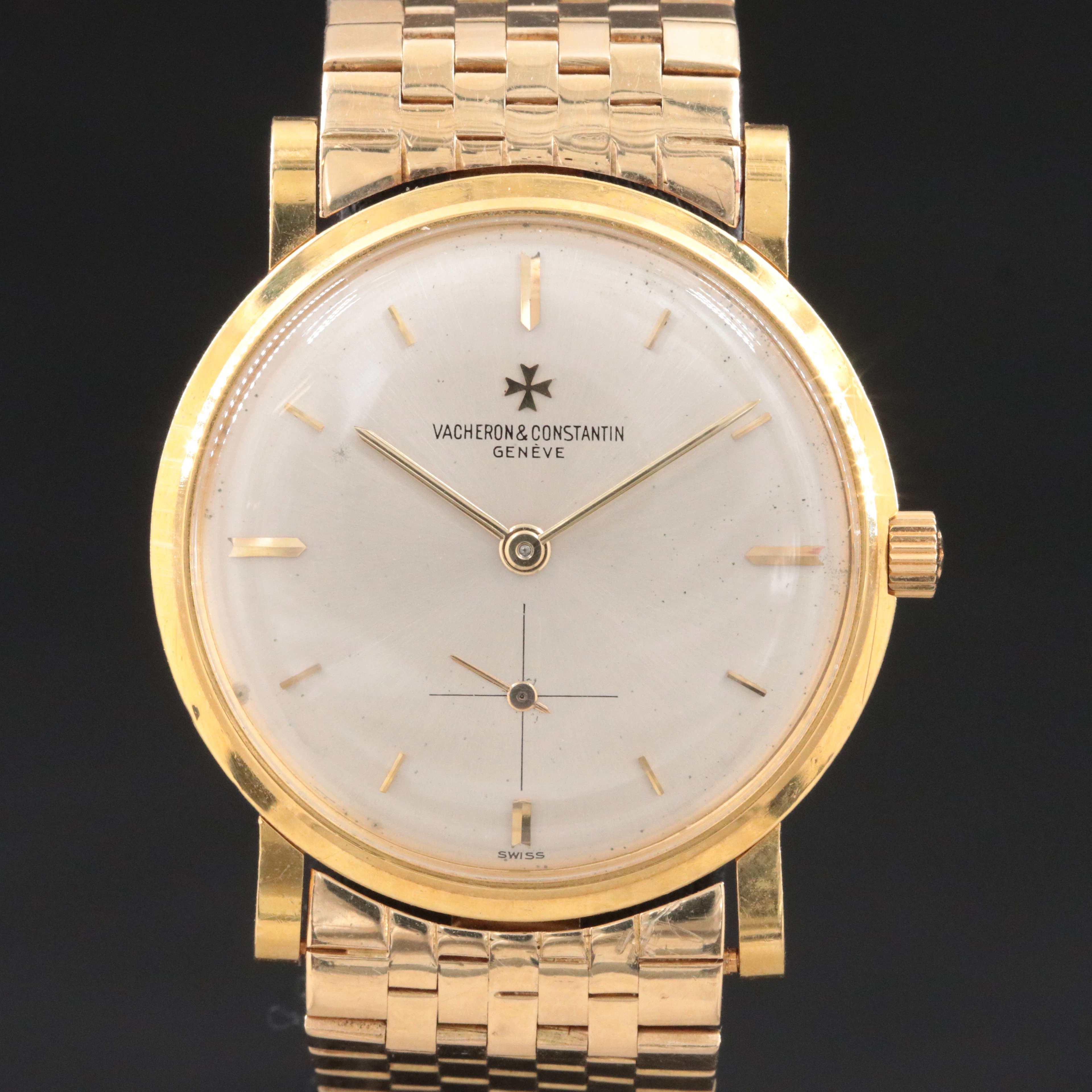 Vintage 18K Vacheron Constantin Thin Stem Wind Watch Ref. 6414