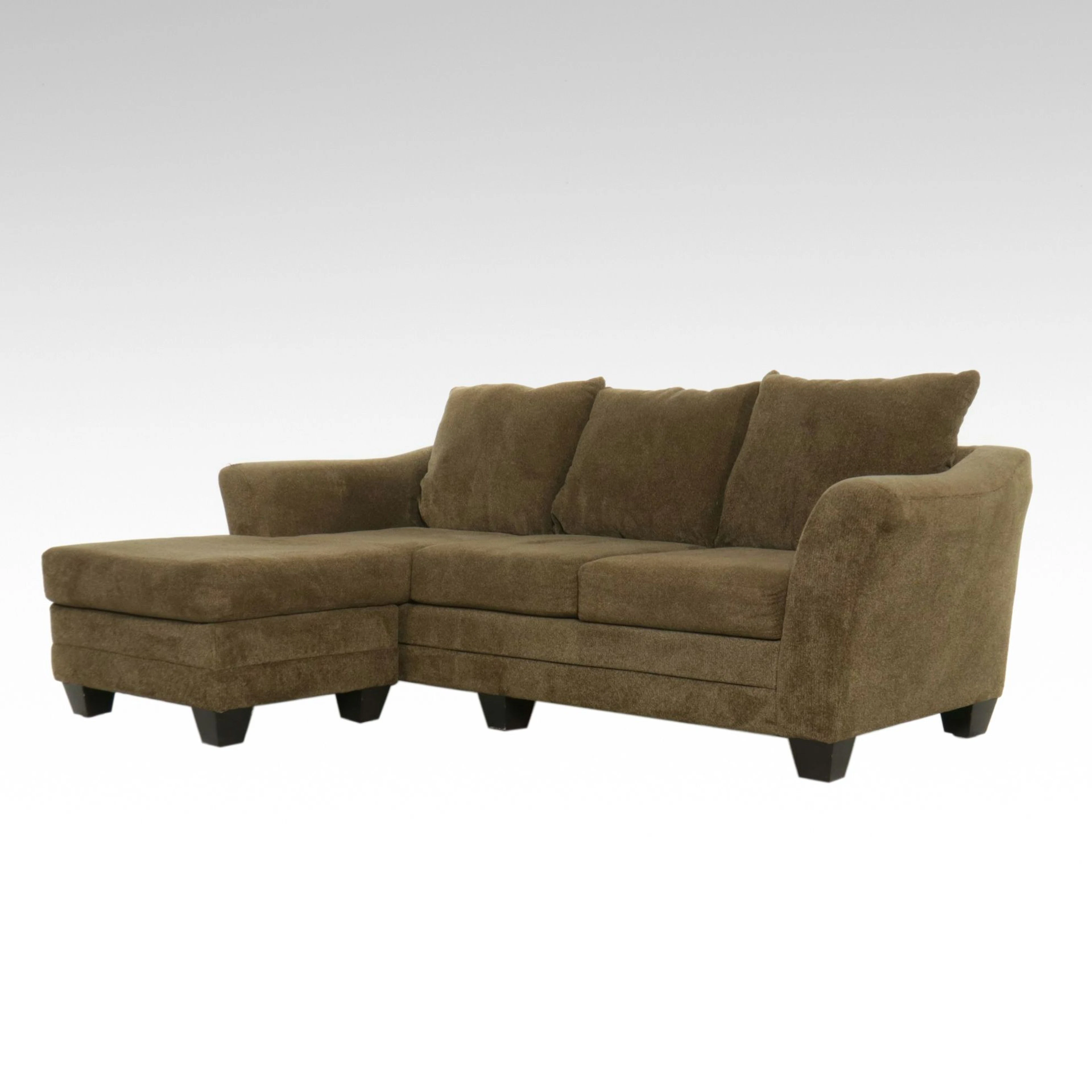 Fusion Furniture Upholstered Chaise Sofa, 21st Century