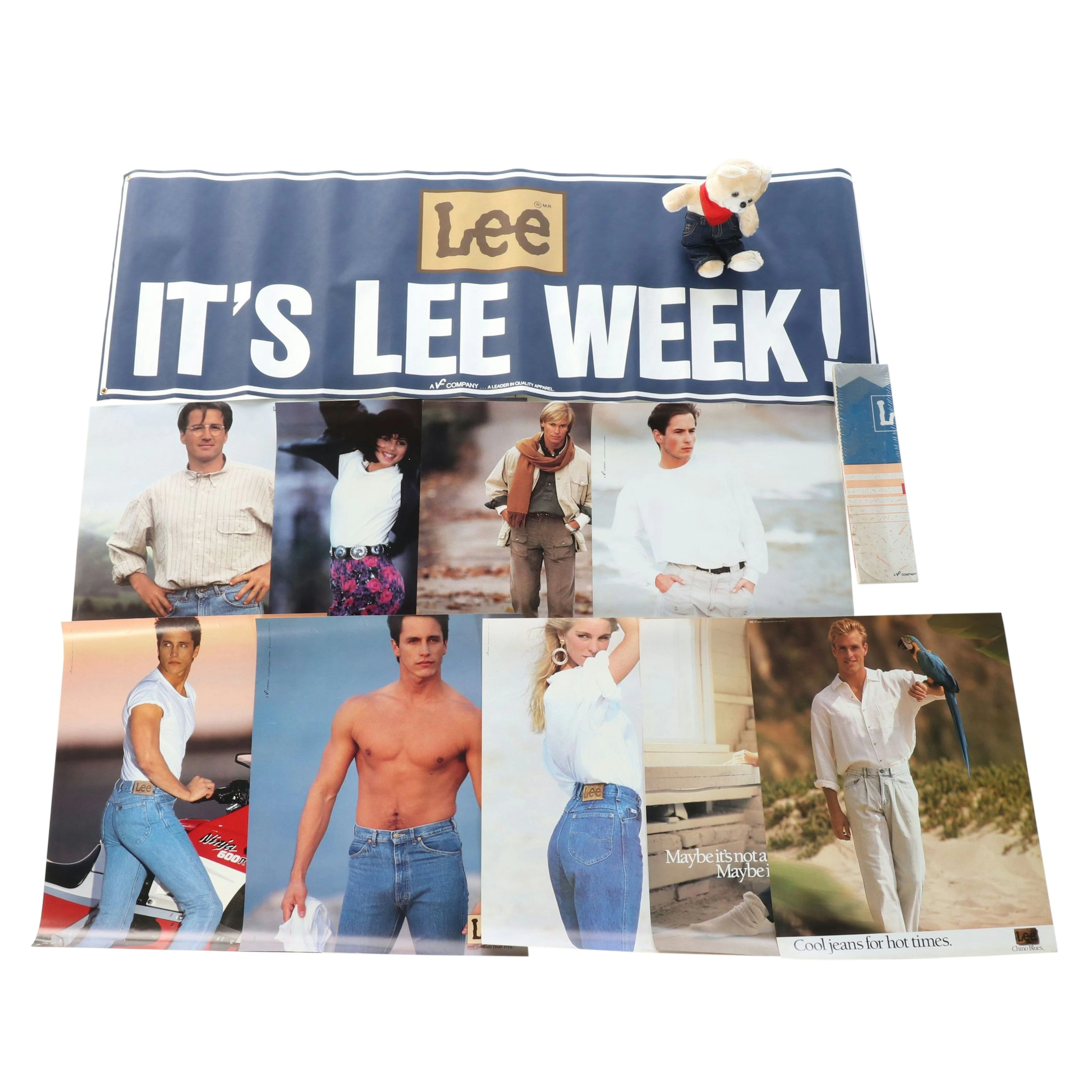 Lee "It's Lee Week!" Advertisement Banner and Posters, Late 20th Century