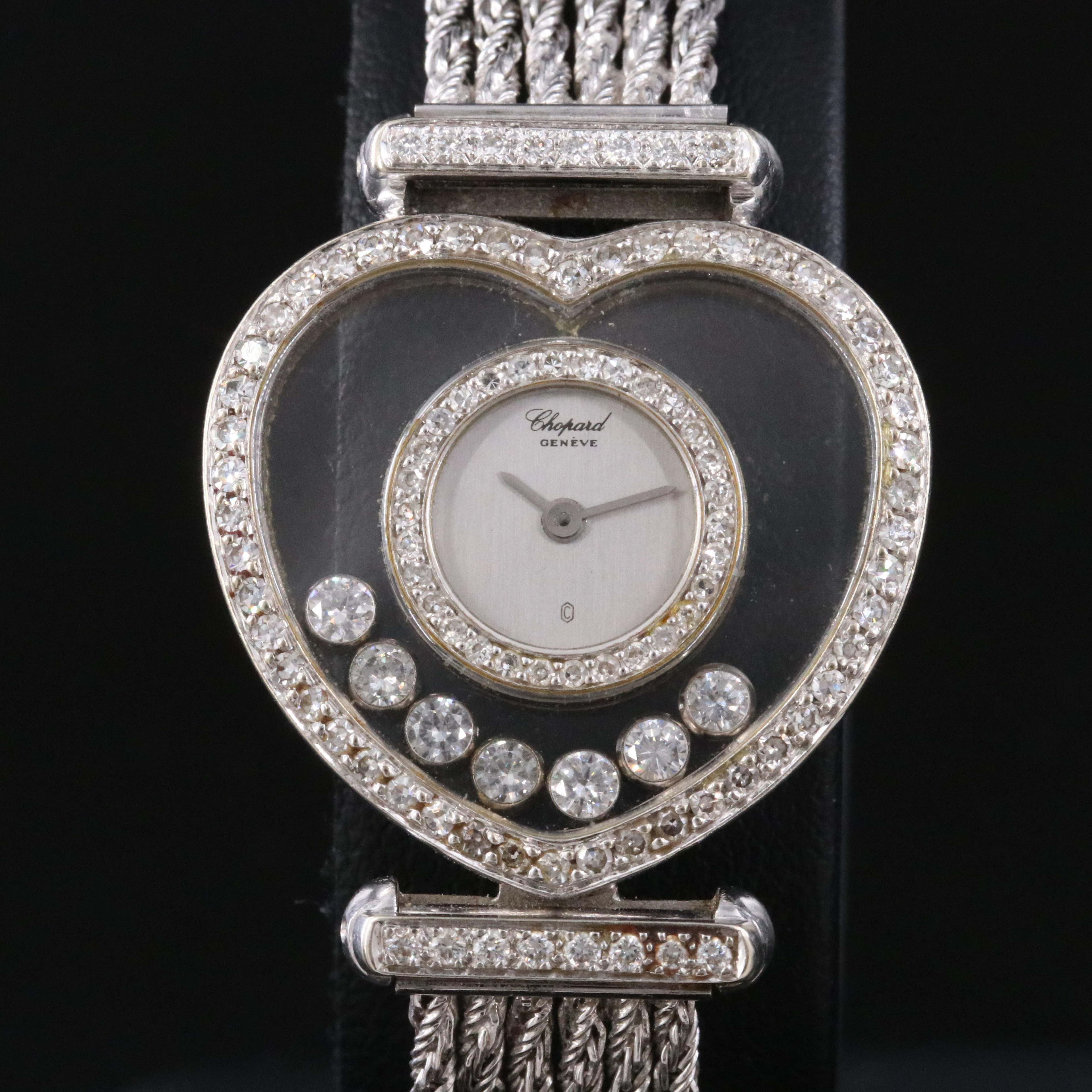 18K Chopard Happy Diamonds Heart Watch 209802