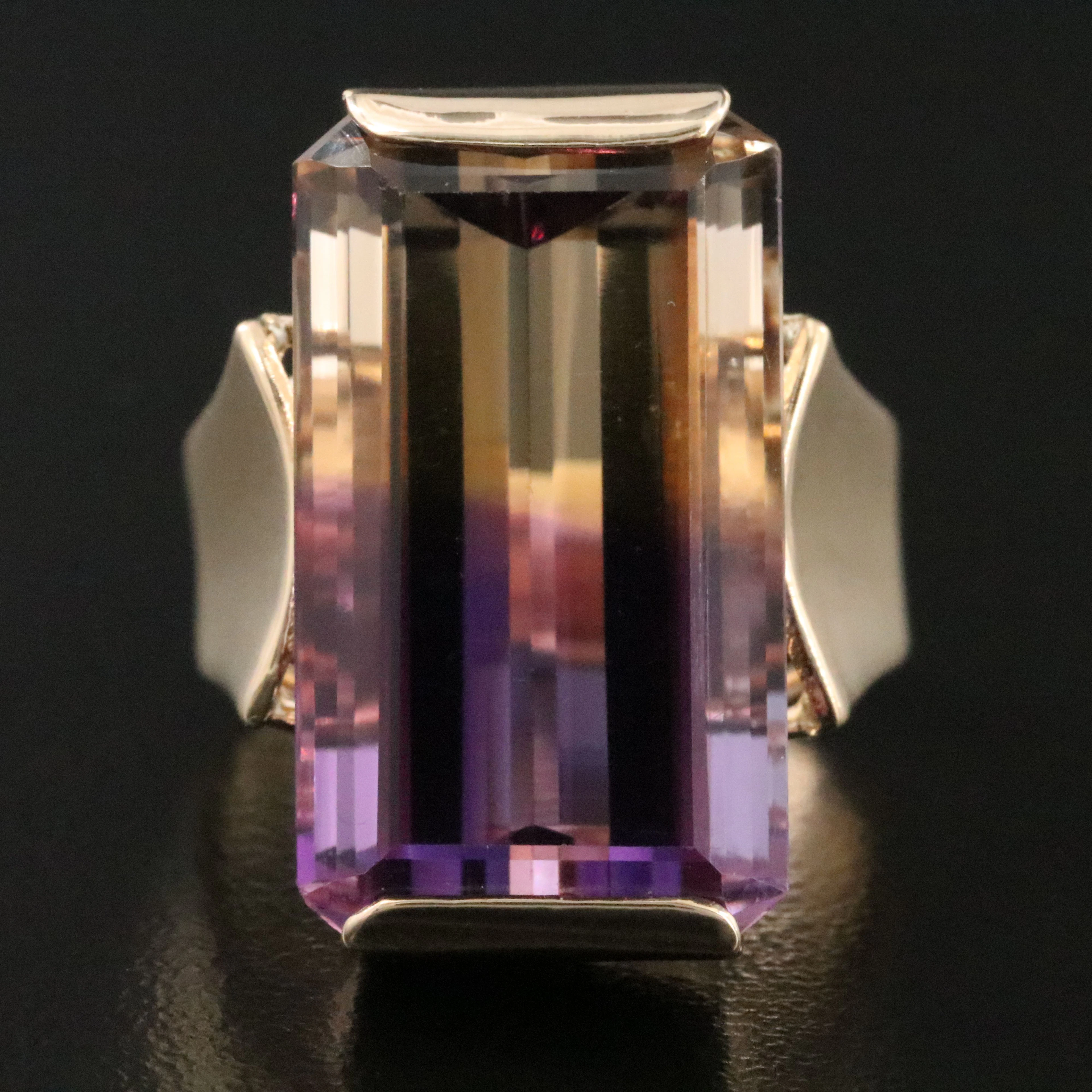 14K 16.14 CT Ametrine Ring