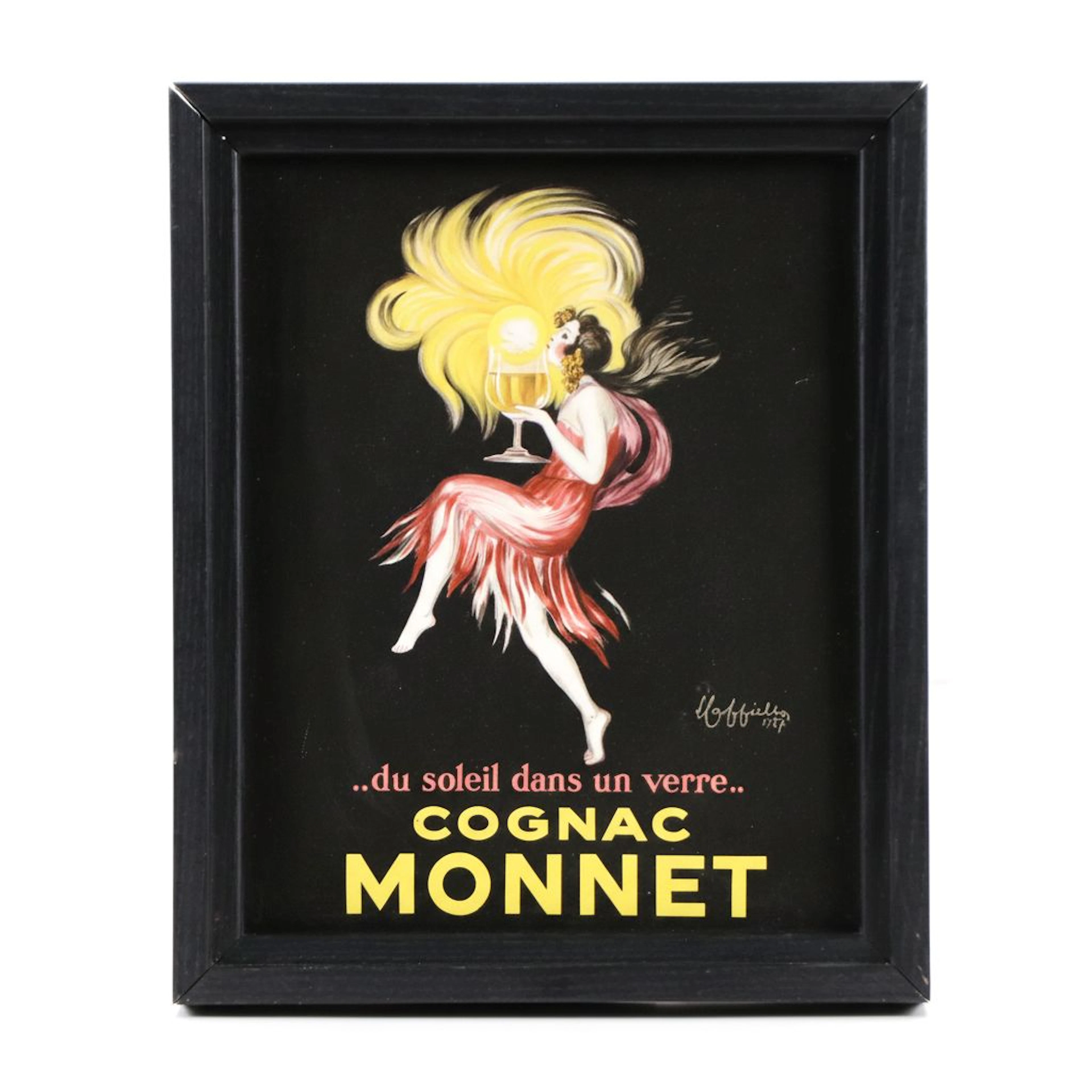 Cognac Monnet Offset Lithograph Poster After Leonetto Cappiello