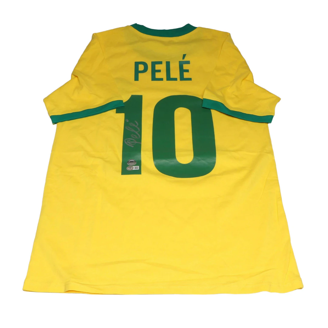 Pelé Signed Brazil CBD Soccer Jersey, Beckett