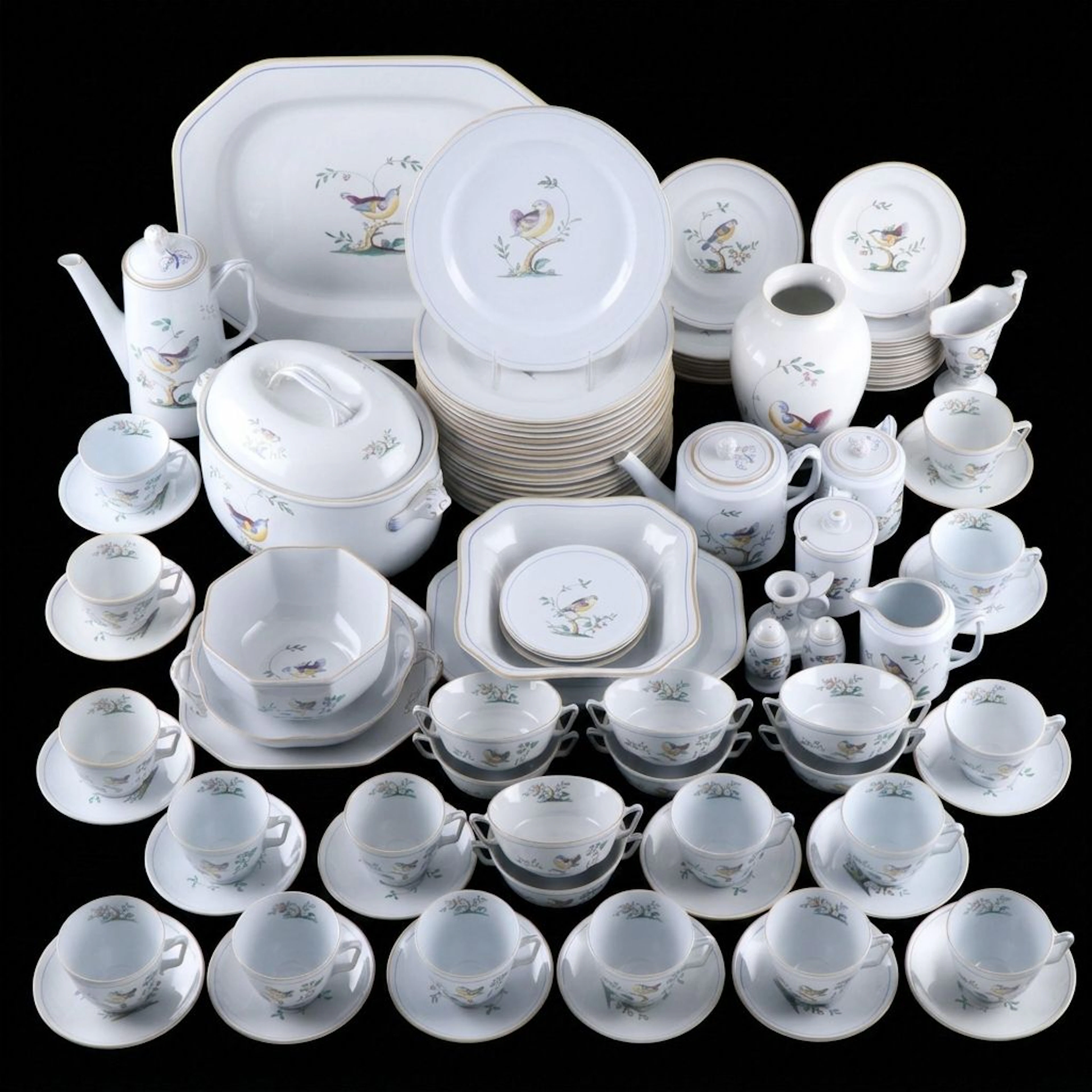 Spode "Queen's Bird" Ceramic Dinnerware and Serving Pieces, 1962-1993