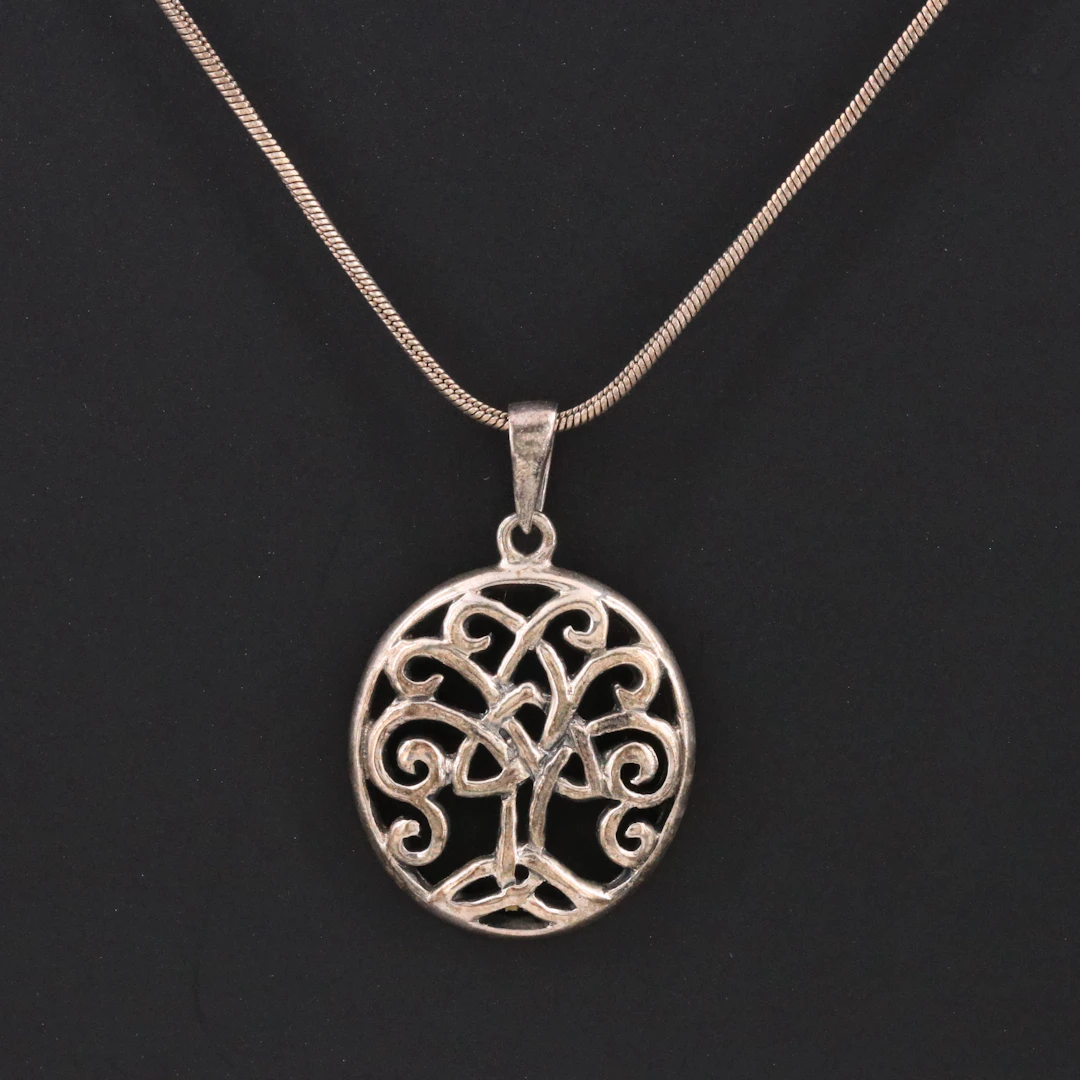 Sterling Celtic Tree of Life Pendant Necklace