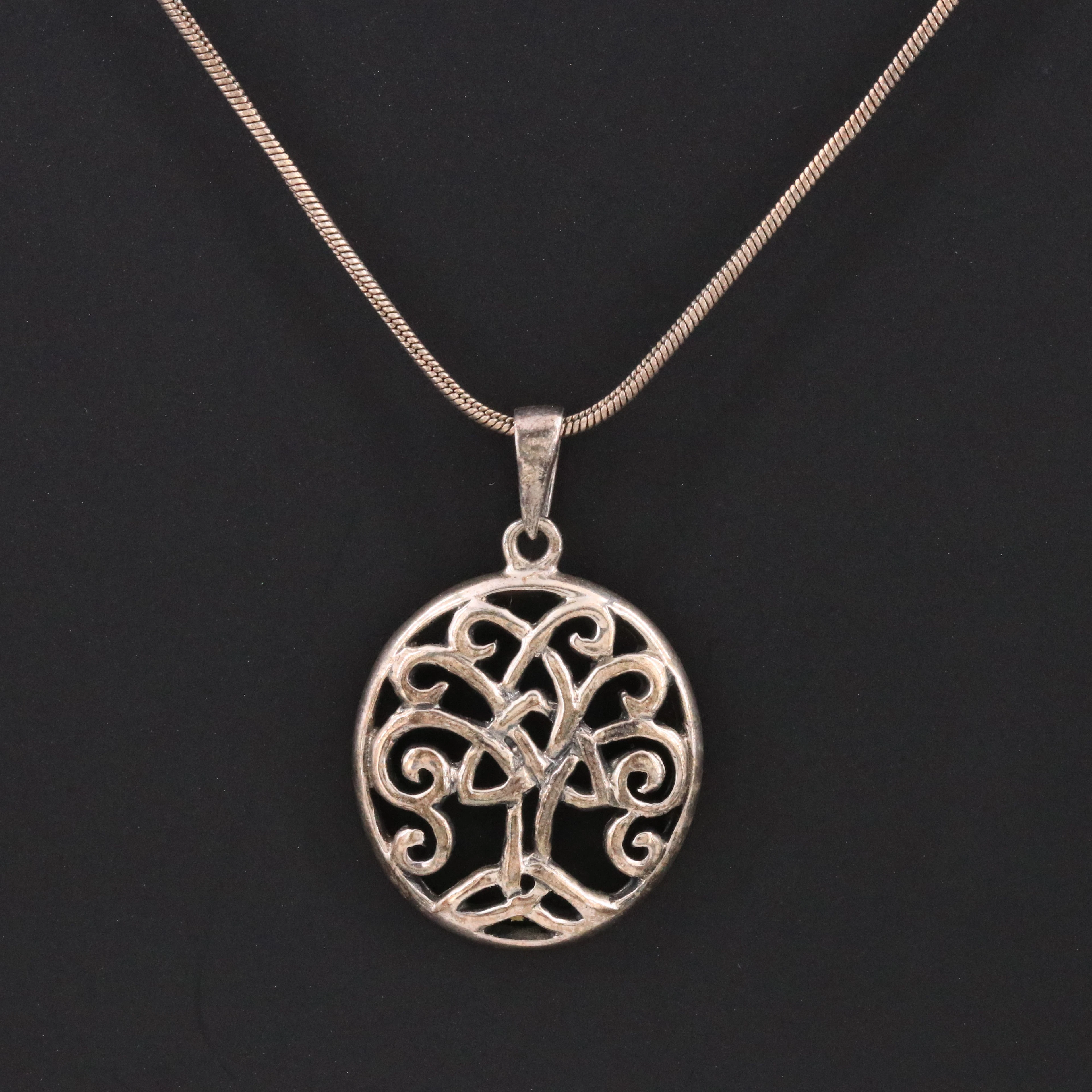 Sterling Celtic Tree of Life Pendant Necklace