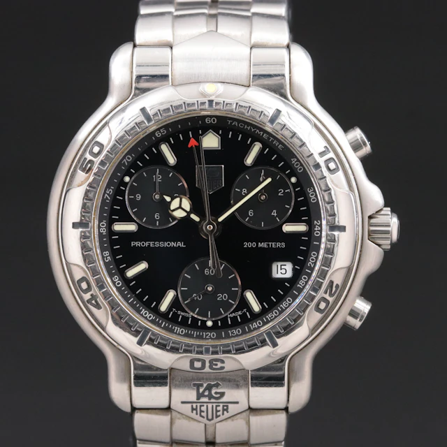 TAG Heuer 6000 Series Professional Chronograph Swiss Quartz Watch #CH1113
