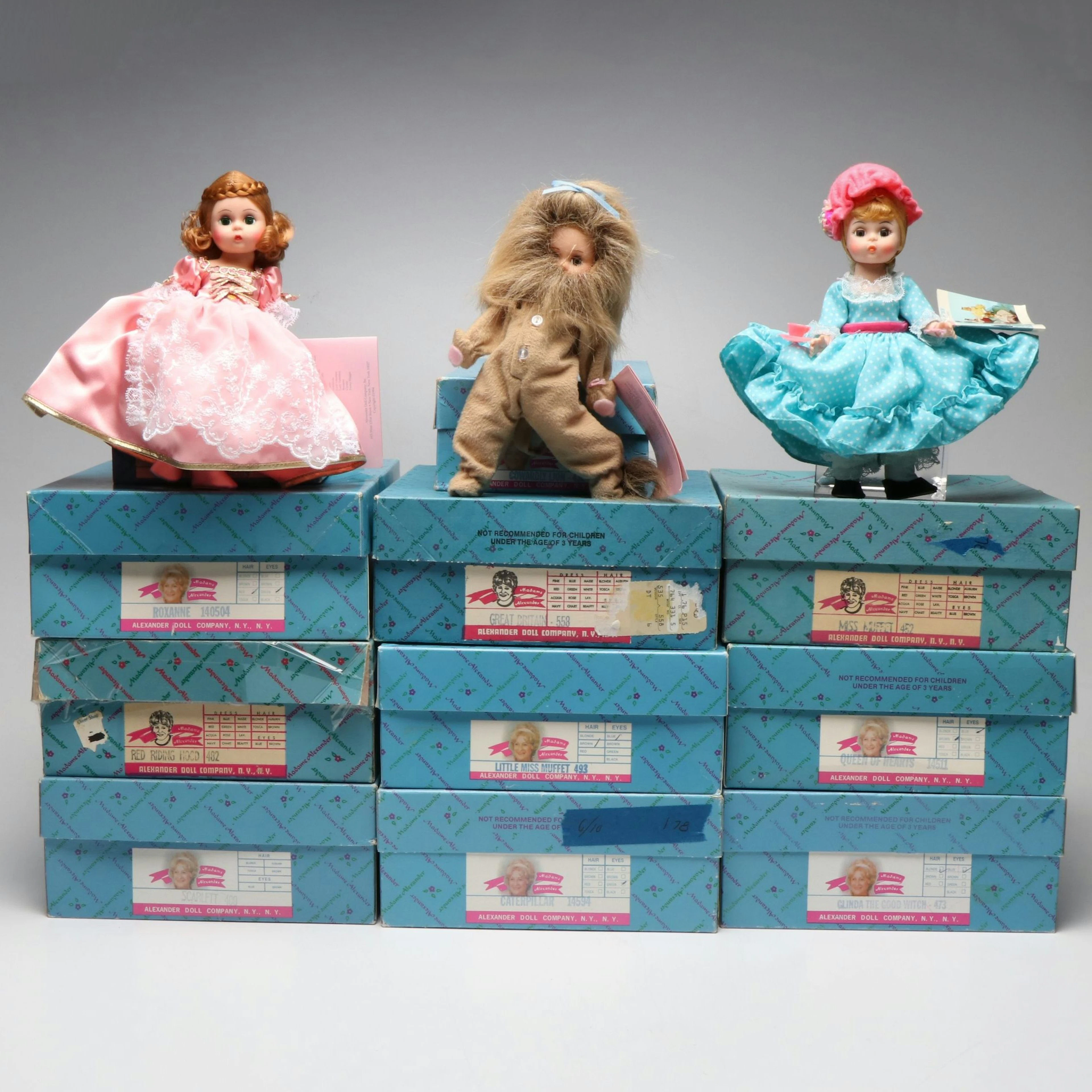 Madame Alexander "Glinda the Good Witch", "Cowardly Lion" and More Dolls