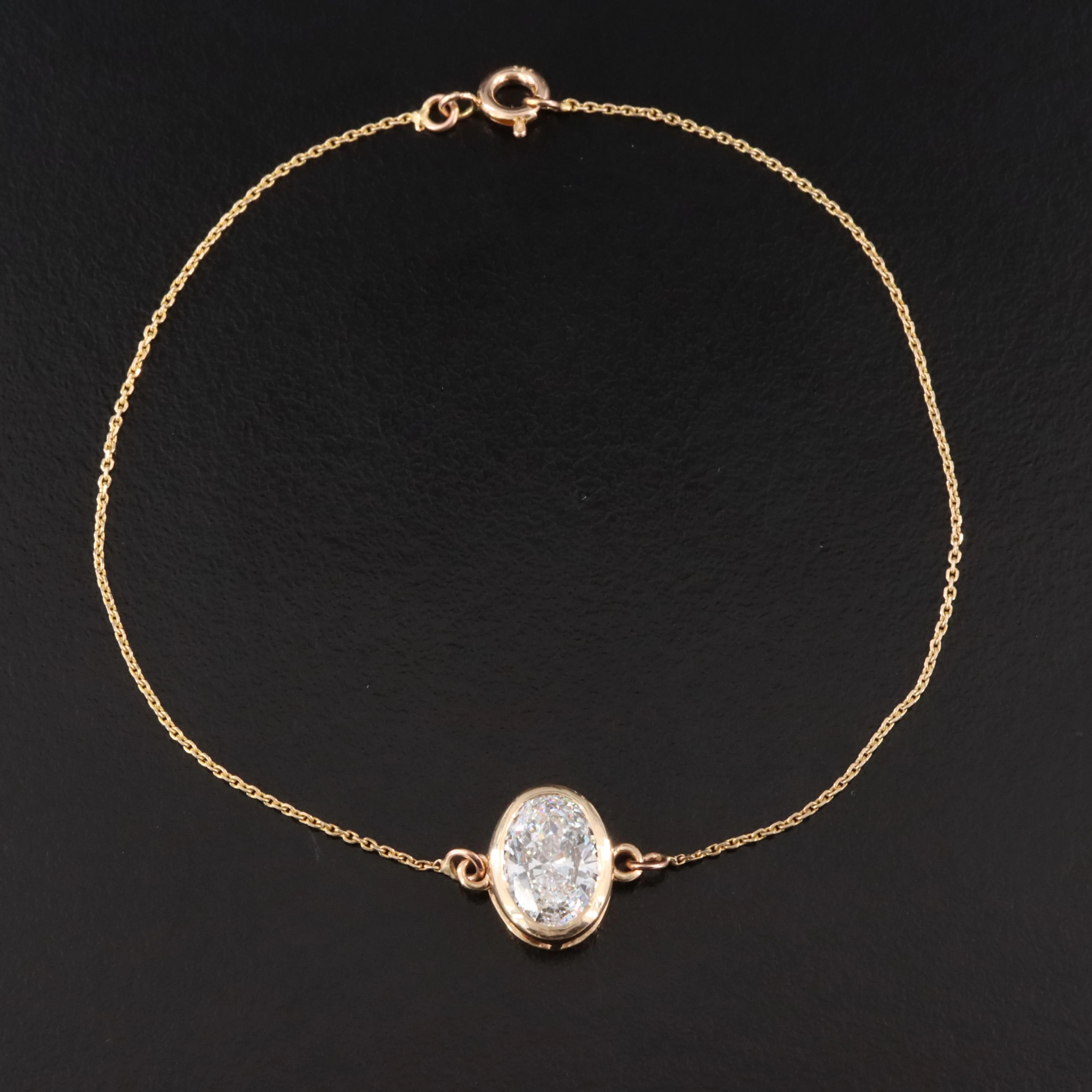 14K 1.47 CT Lab Grown Diamond Bracelet with IGI Report