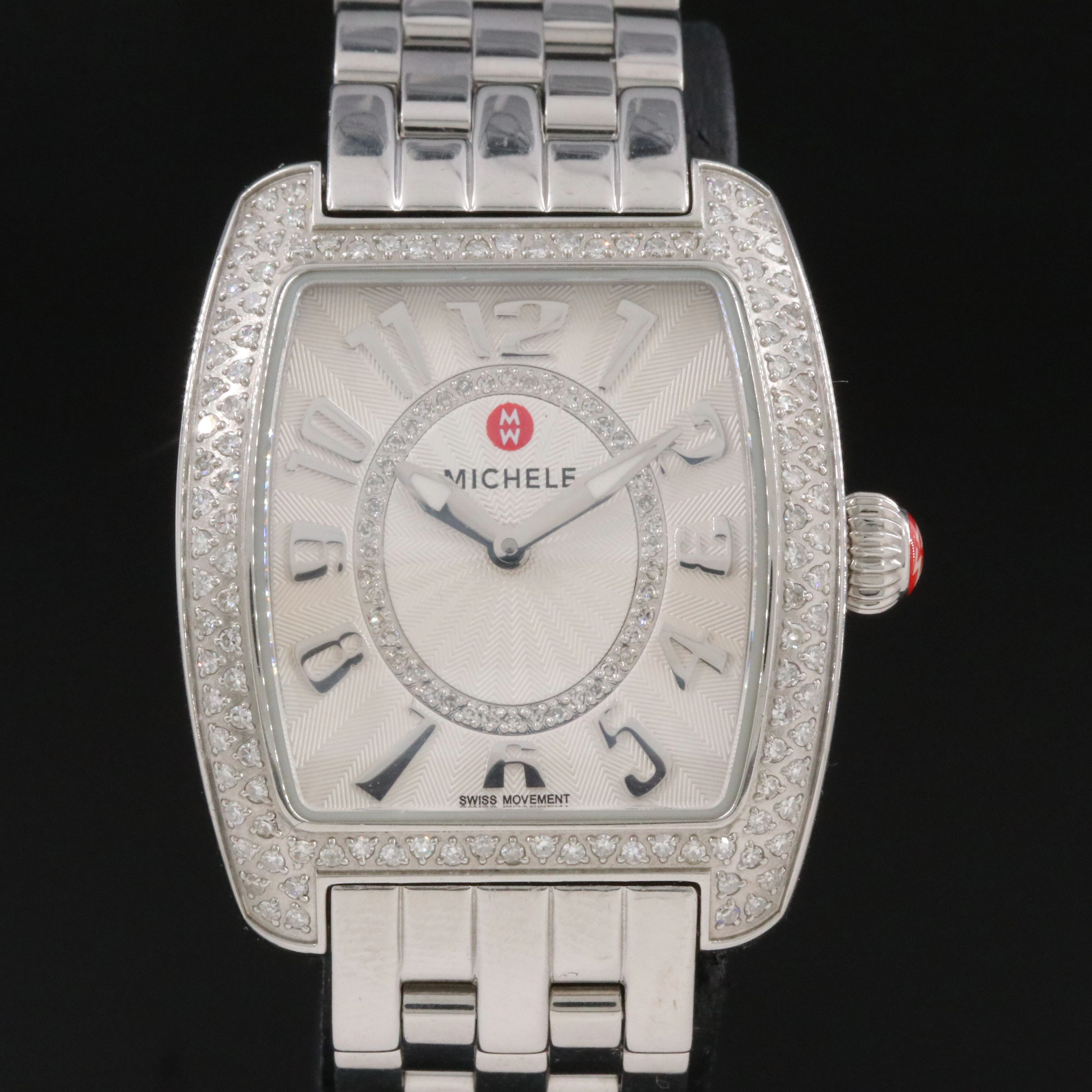 Michele Urban Mini Diamond on Diamond Swiss Quartz Watch