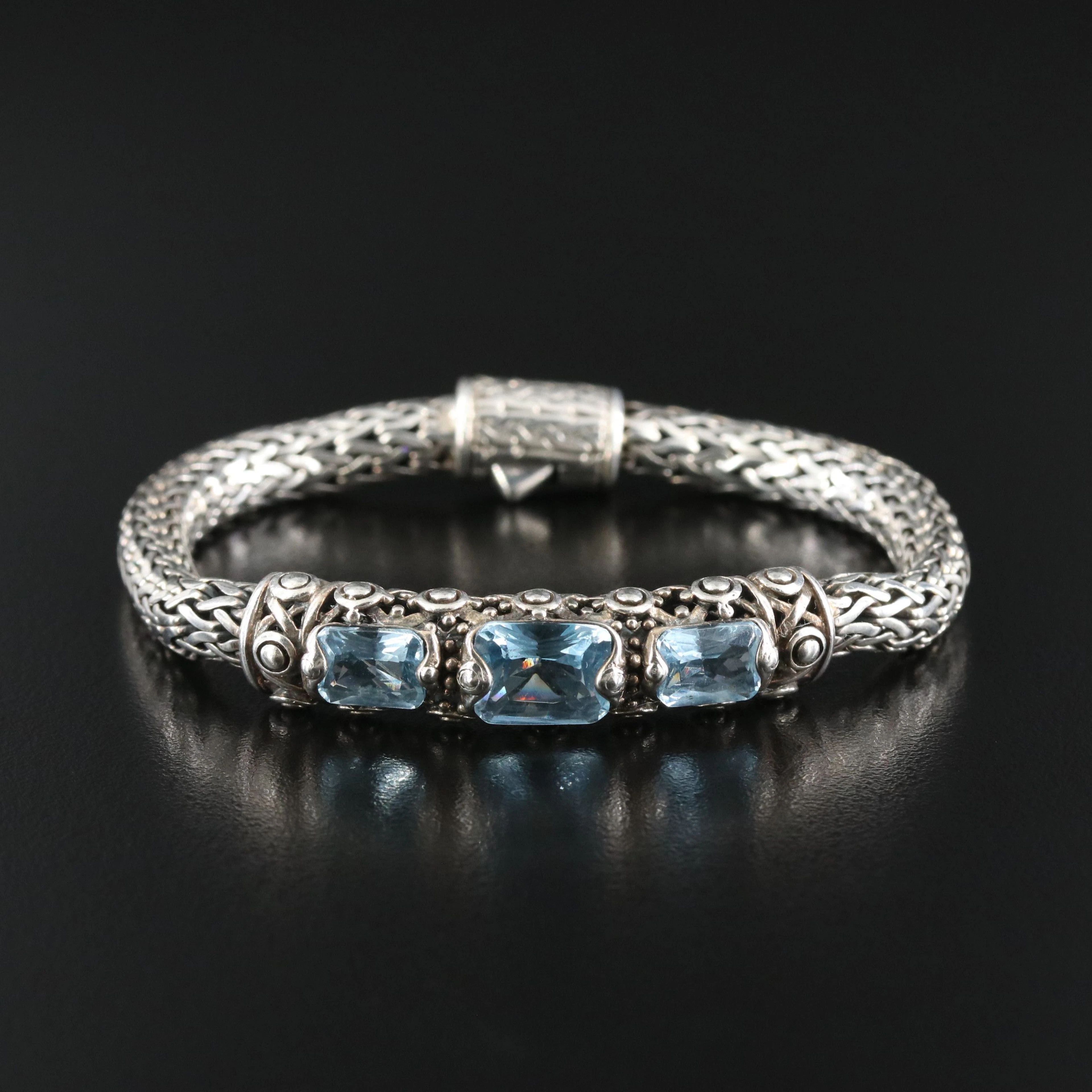 Sterling Byzantine Chain Bracelet