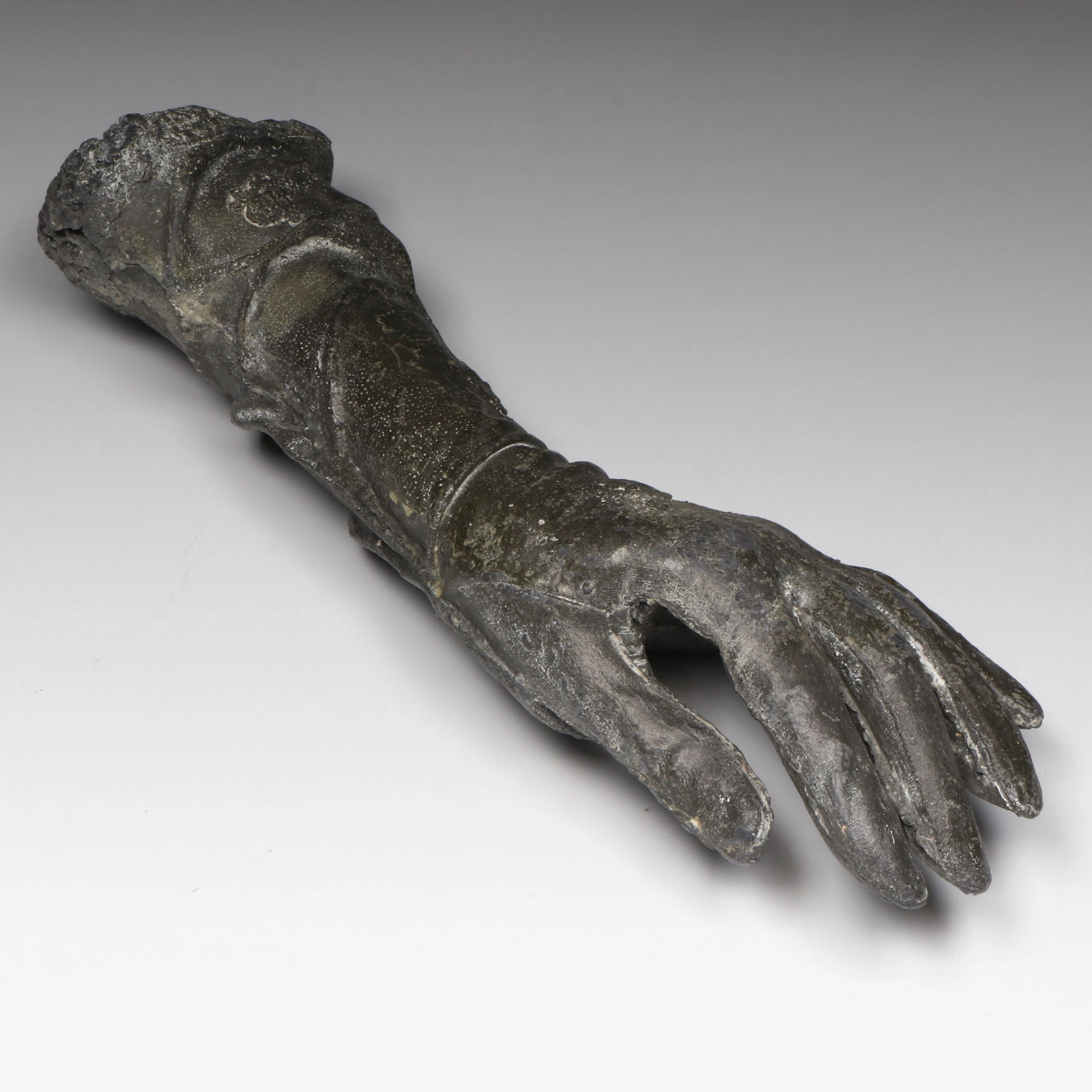 Antique European Grand Tour Cast Lead Glove