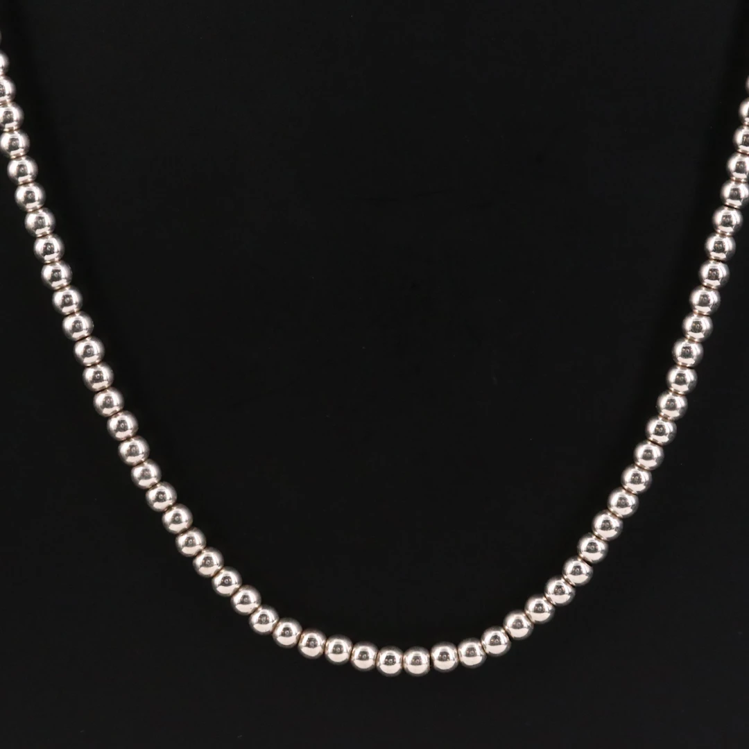 Sterling Bead Necklace