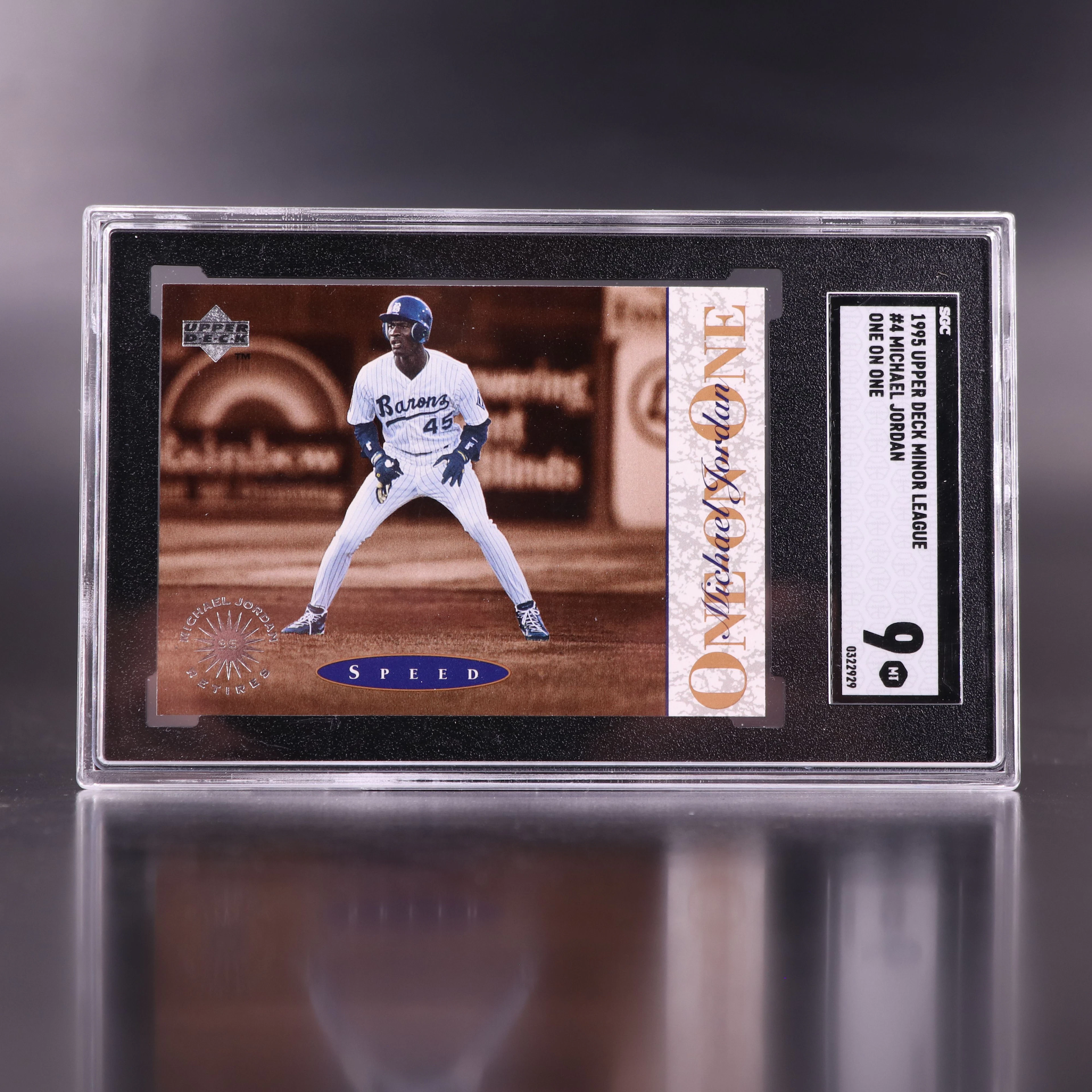1995 Upper Deck Minor League Michael Jordan Baseball Card Graded SGC 9