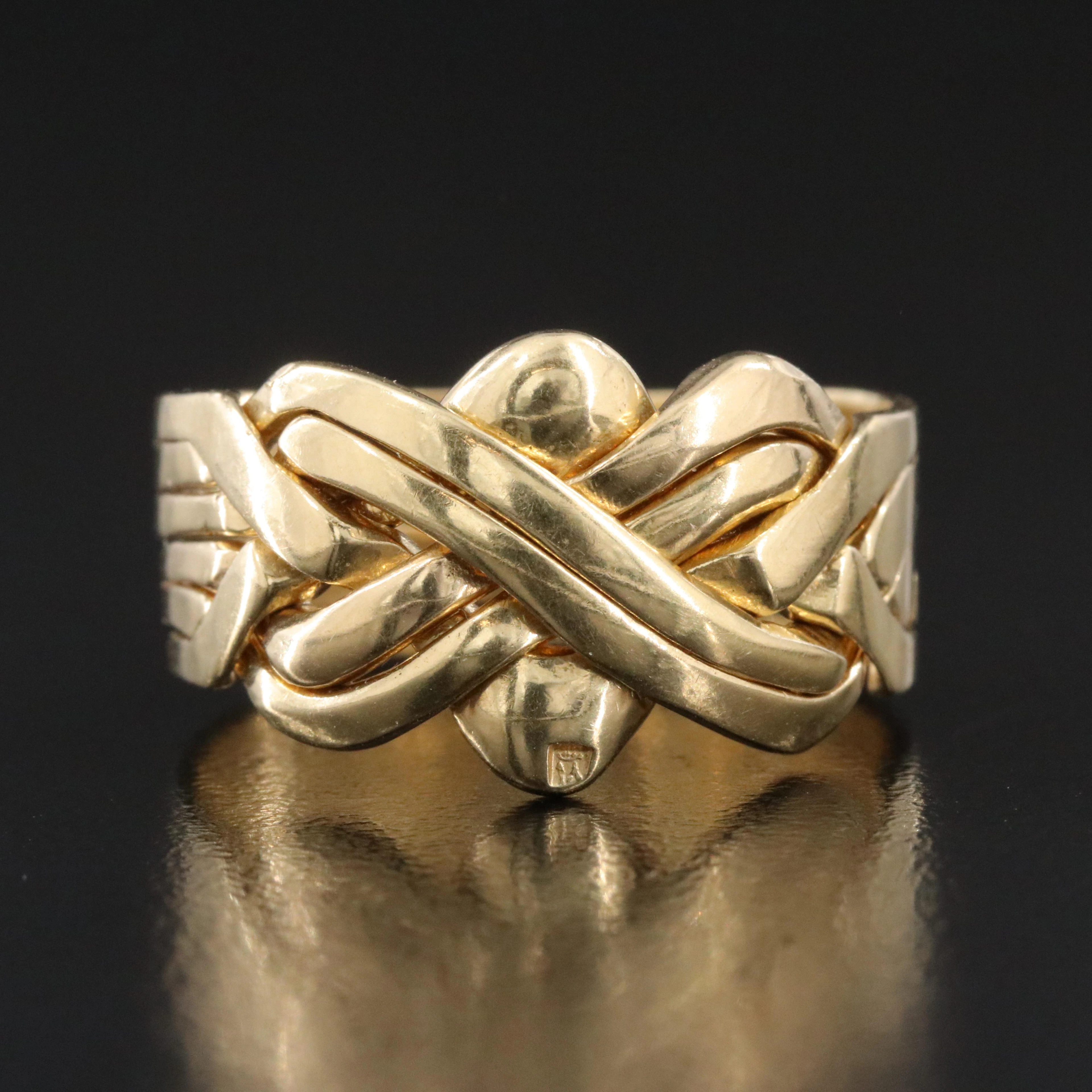 18K Puzzle 6 Band Ring