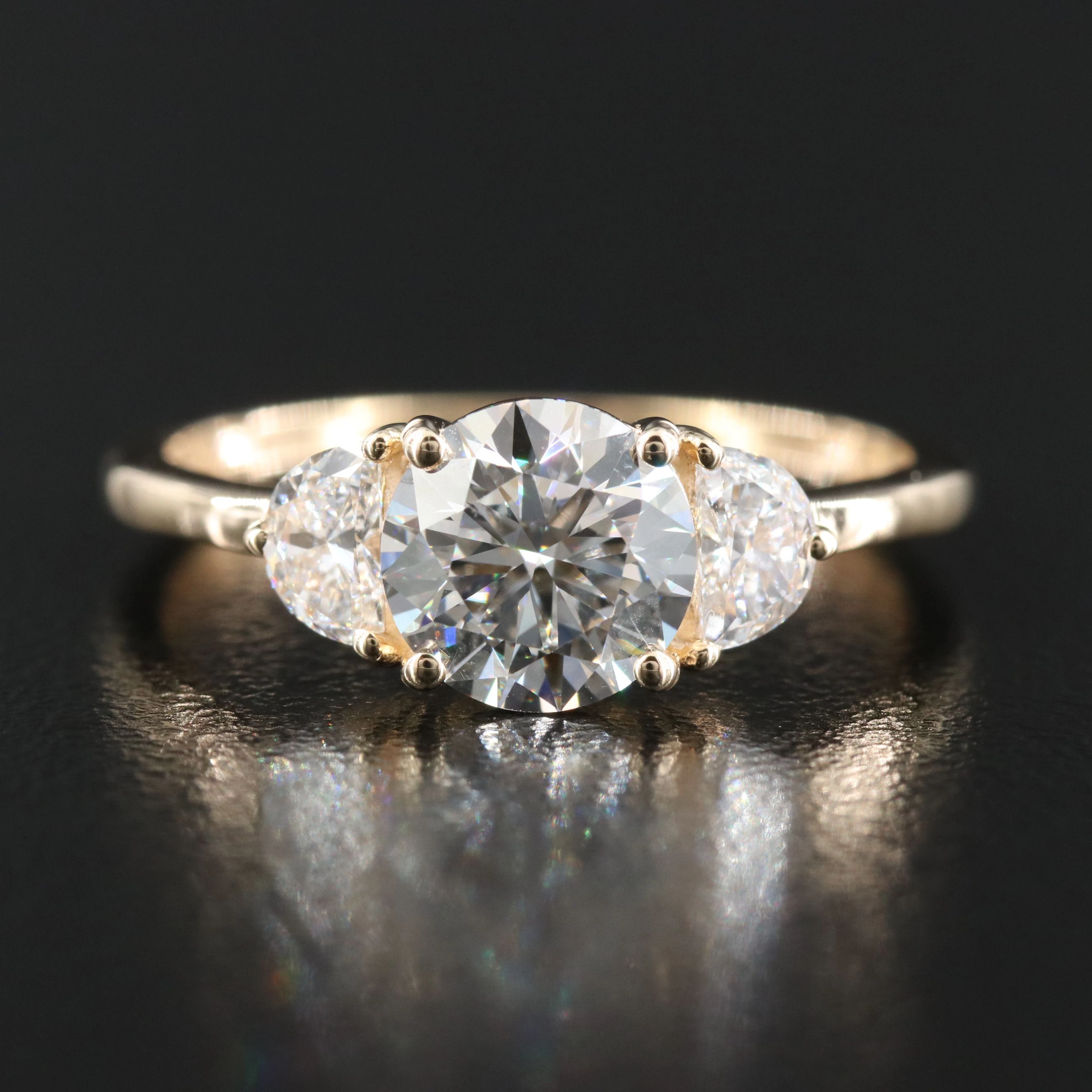 14K 1.50 CTW Lab Grown Diamond Ring with IGI Report