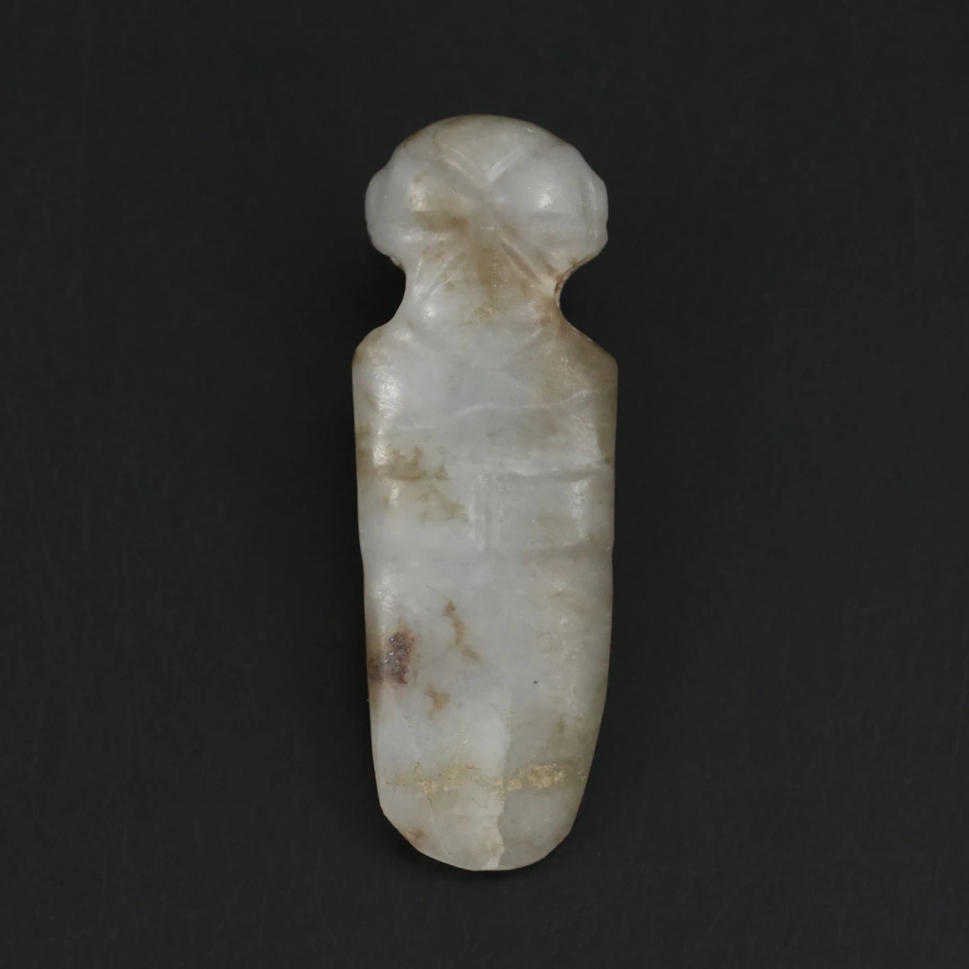 Guanacaste-Nicoya Region Jade Standing Figure Pendant, Circa 300 BCE–500 CE