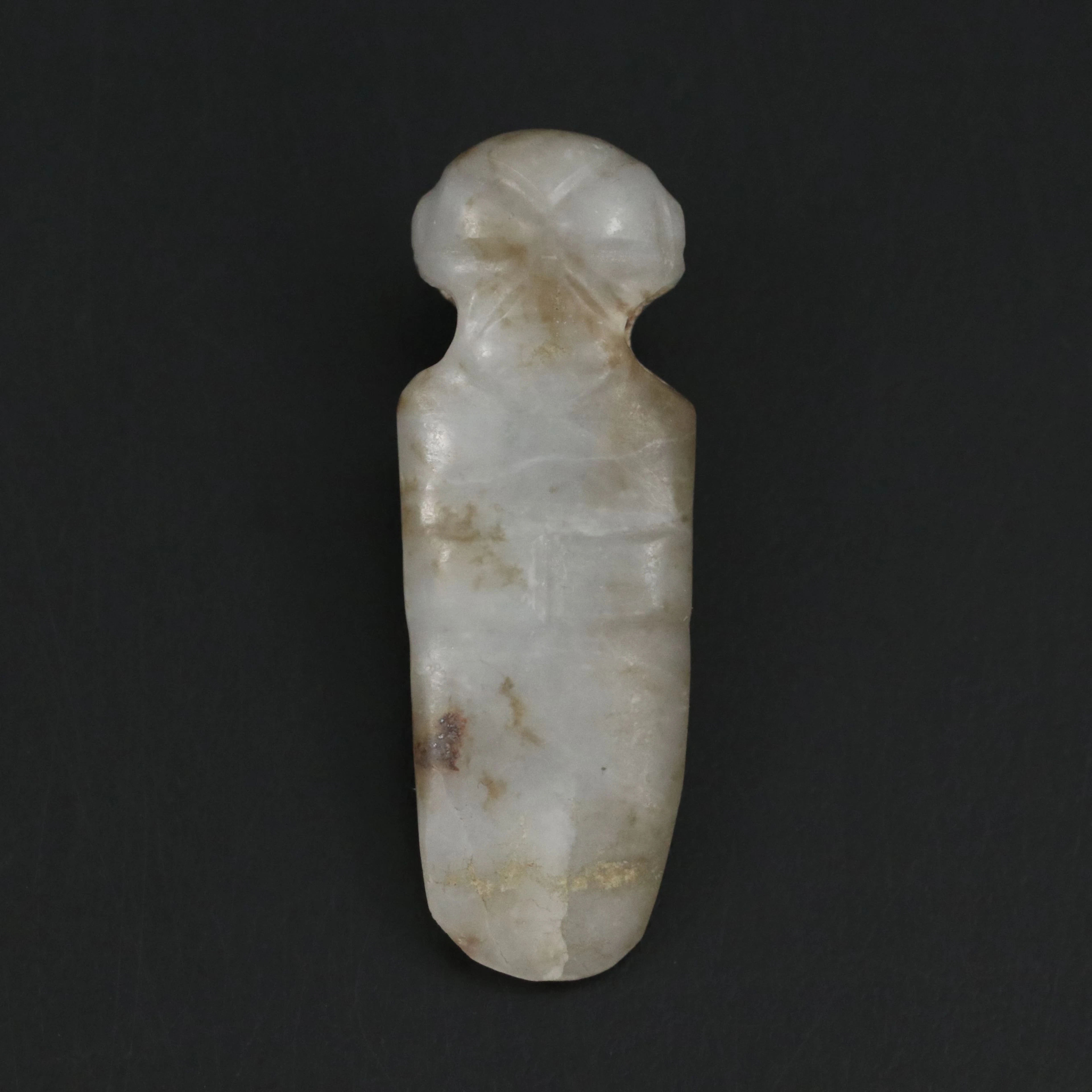 Guanacaste-Nicoya Region Jade Standing Figure Pendant, Circa 300 BCE–500 CE
