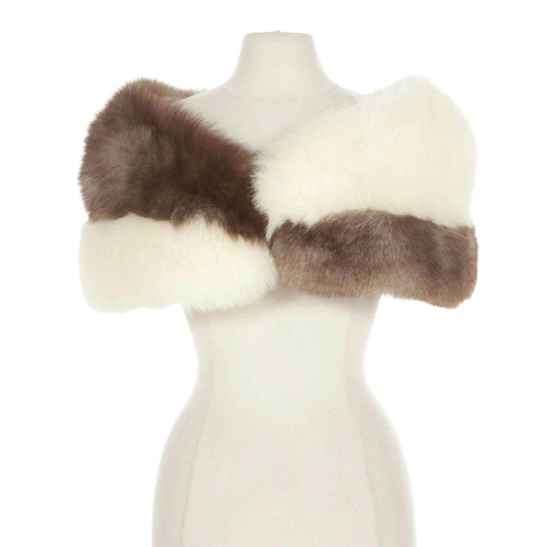 Mixed Fox Fur Wedding Stole by Sullivan-Rollins
