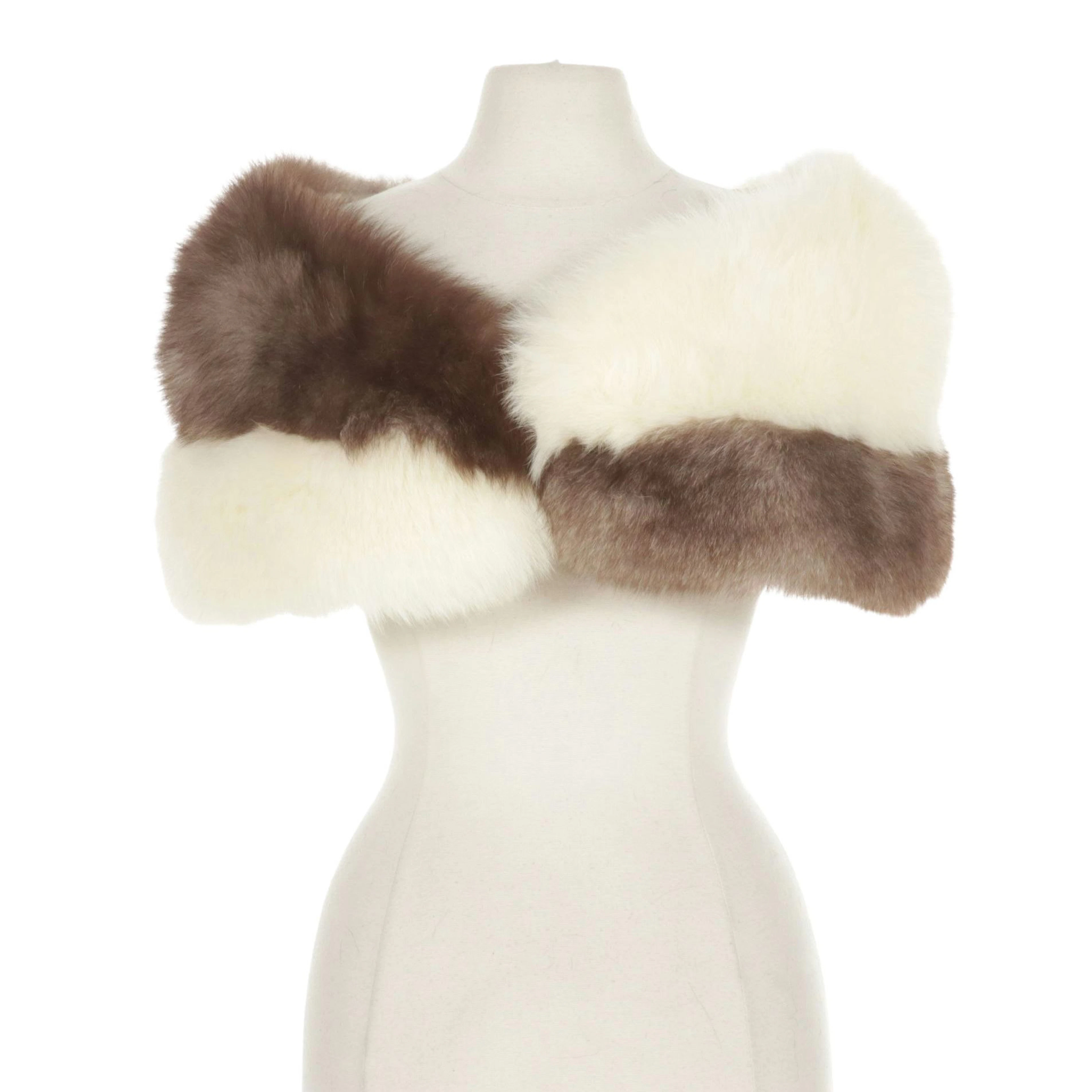 Mixed Fox Fur Wedding Stole by Sullivan-Rollins
