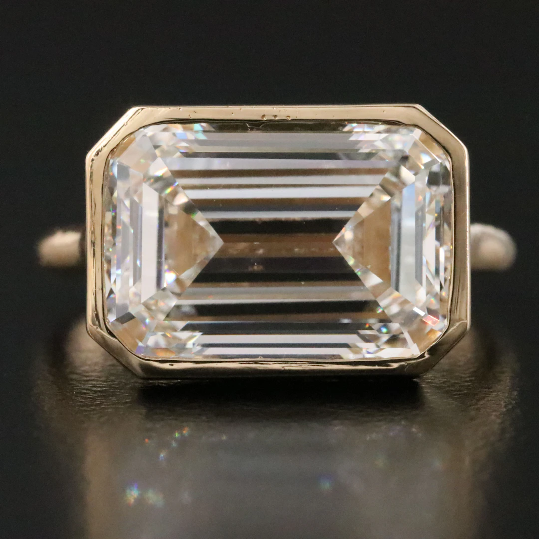 18K 7.01 CT Lab Grown Diamond Ring with IGI Report