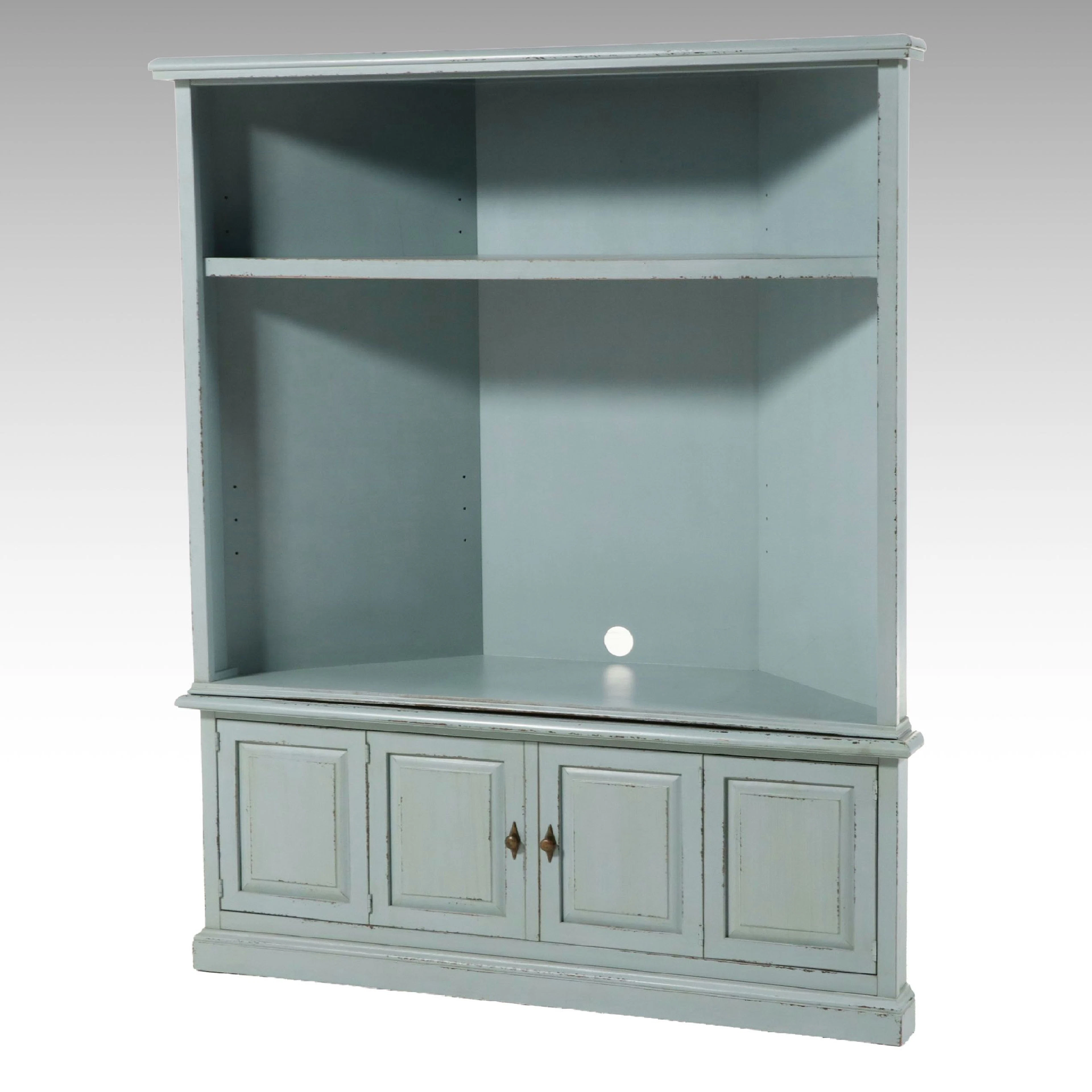 Ballard Designs San Marino Corner Media Cabinet, Early 21st Century