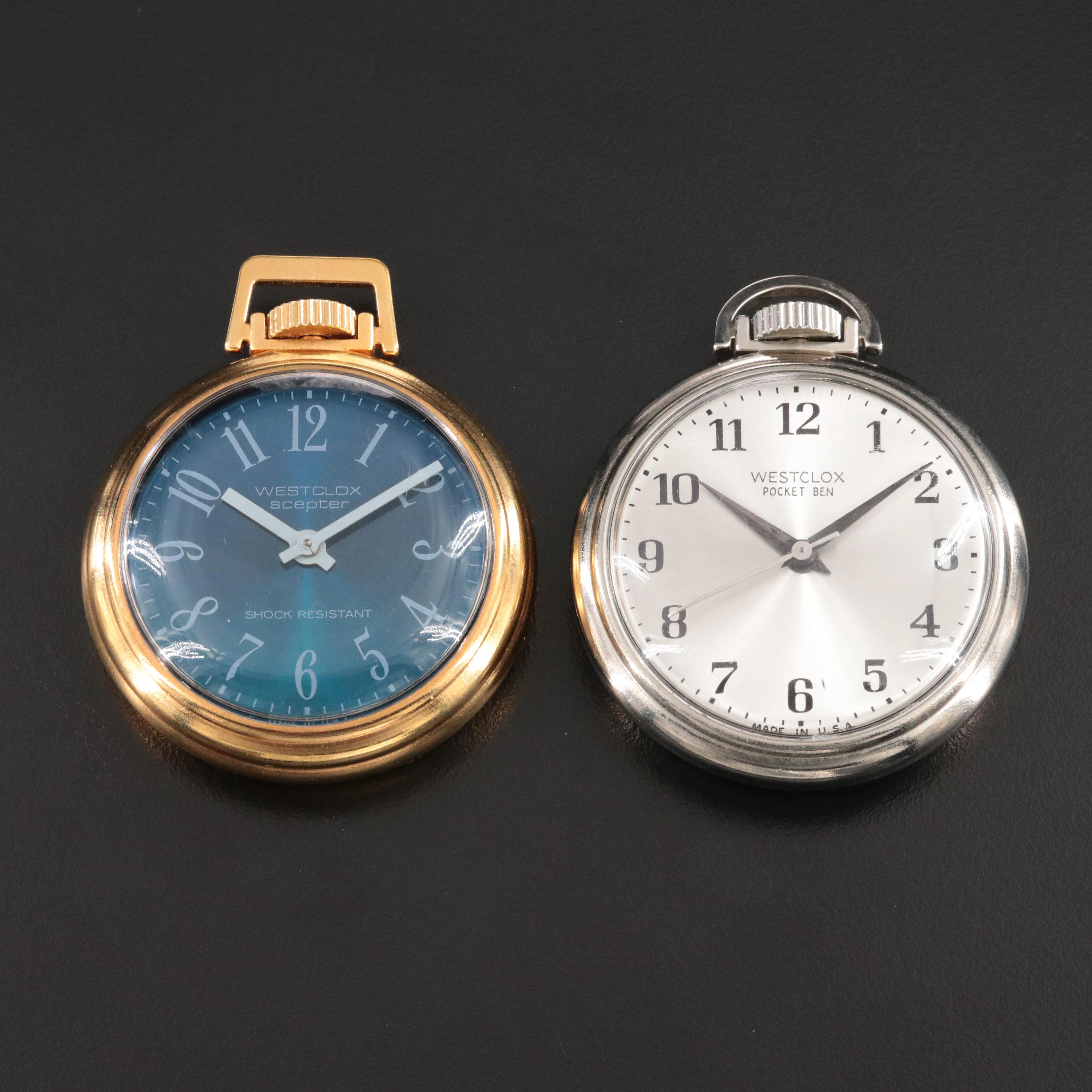 Westclox Pocket Ben & Scepter Pocket Watches