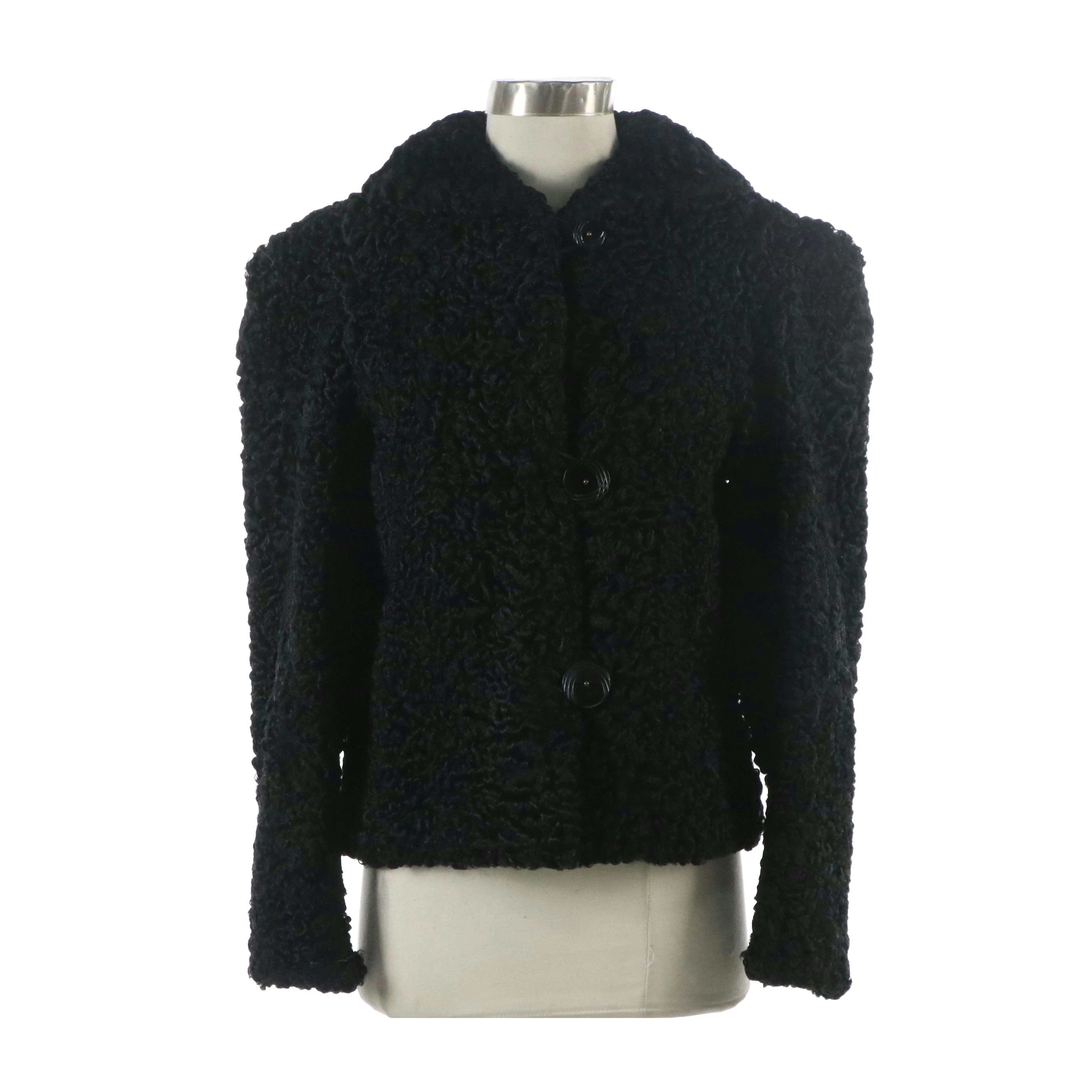 Persian Lamb Fur Jacket, Mid-20th Century
