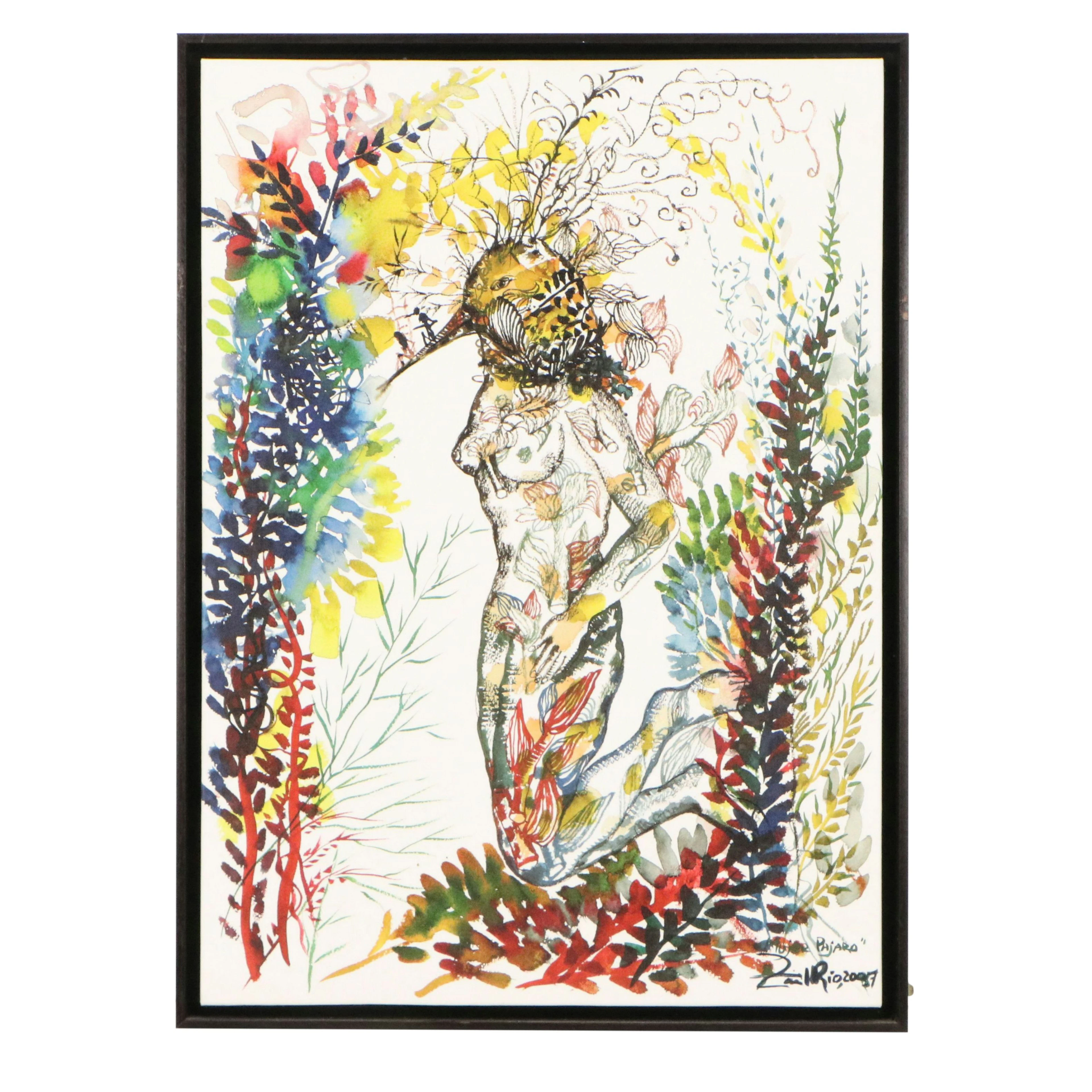 Zaina Del Rio Digital Print "Mujer Pajaro," 2007