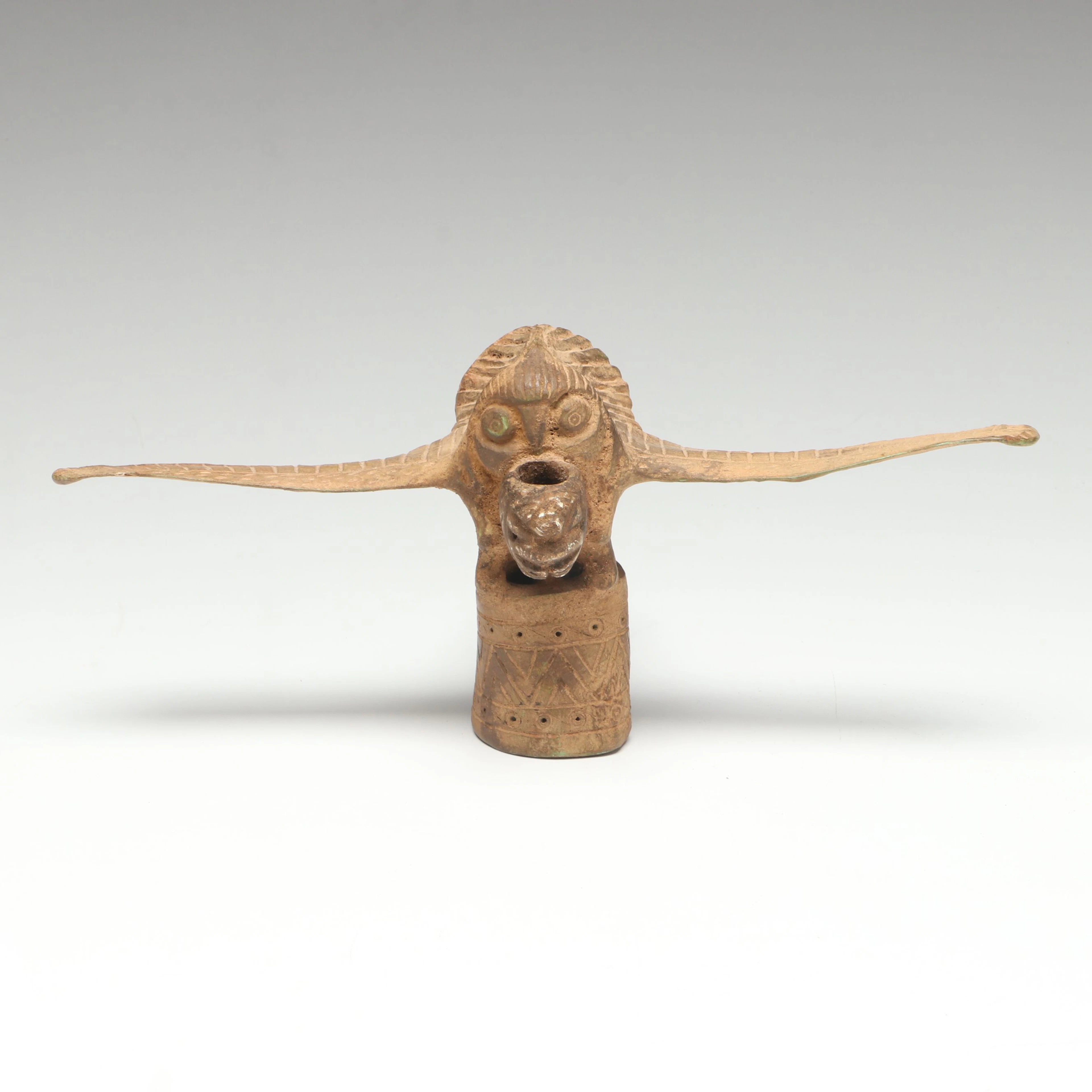 Inuit Whalebone and Baleen Bird Spirit Sculpture, 20th Century
