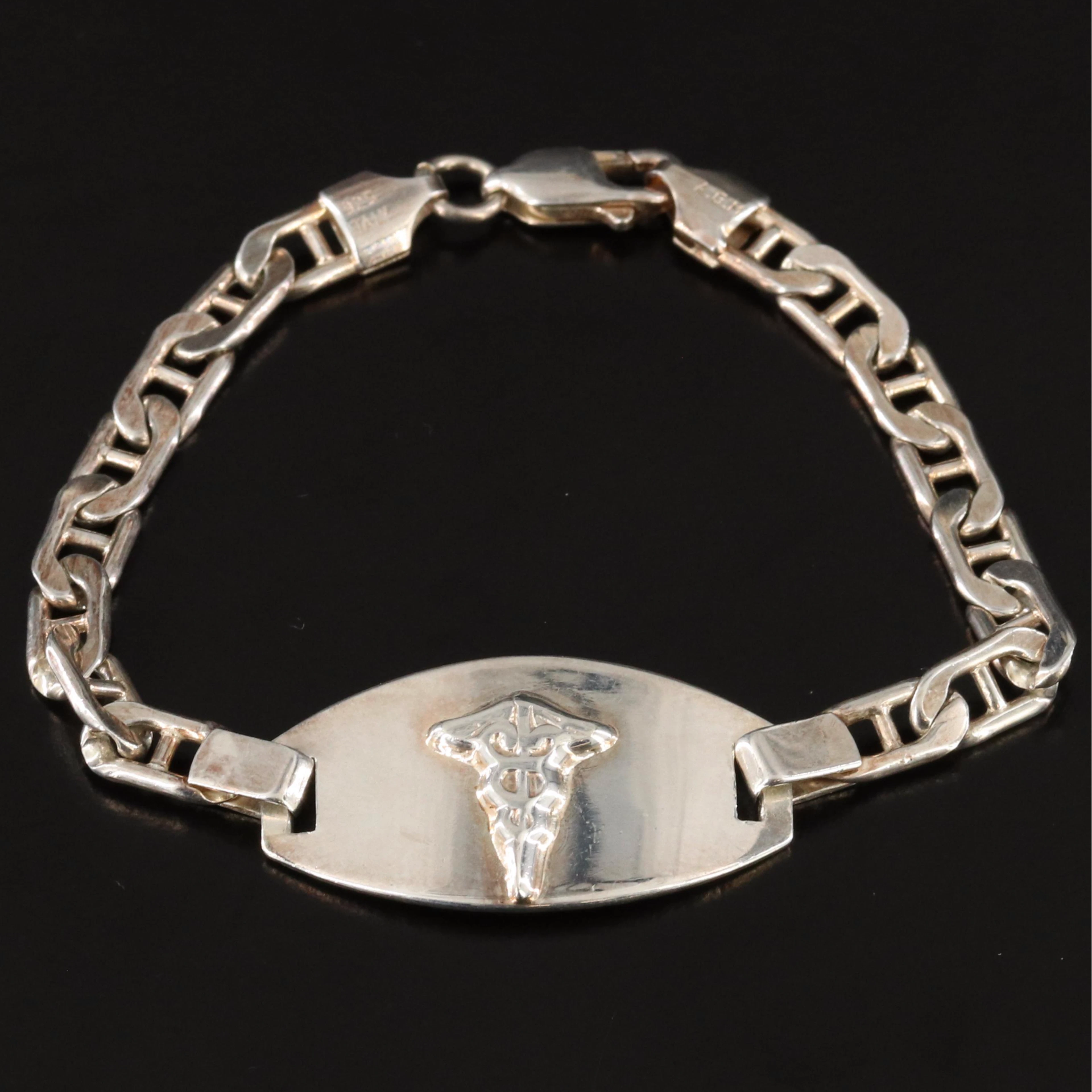 Sterling Medical Alert Bracelet