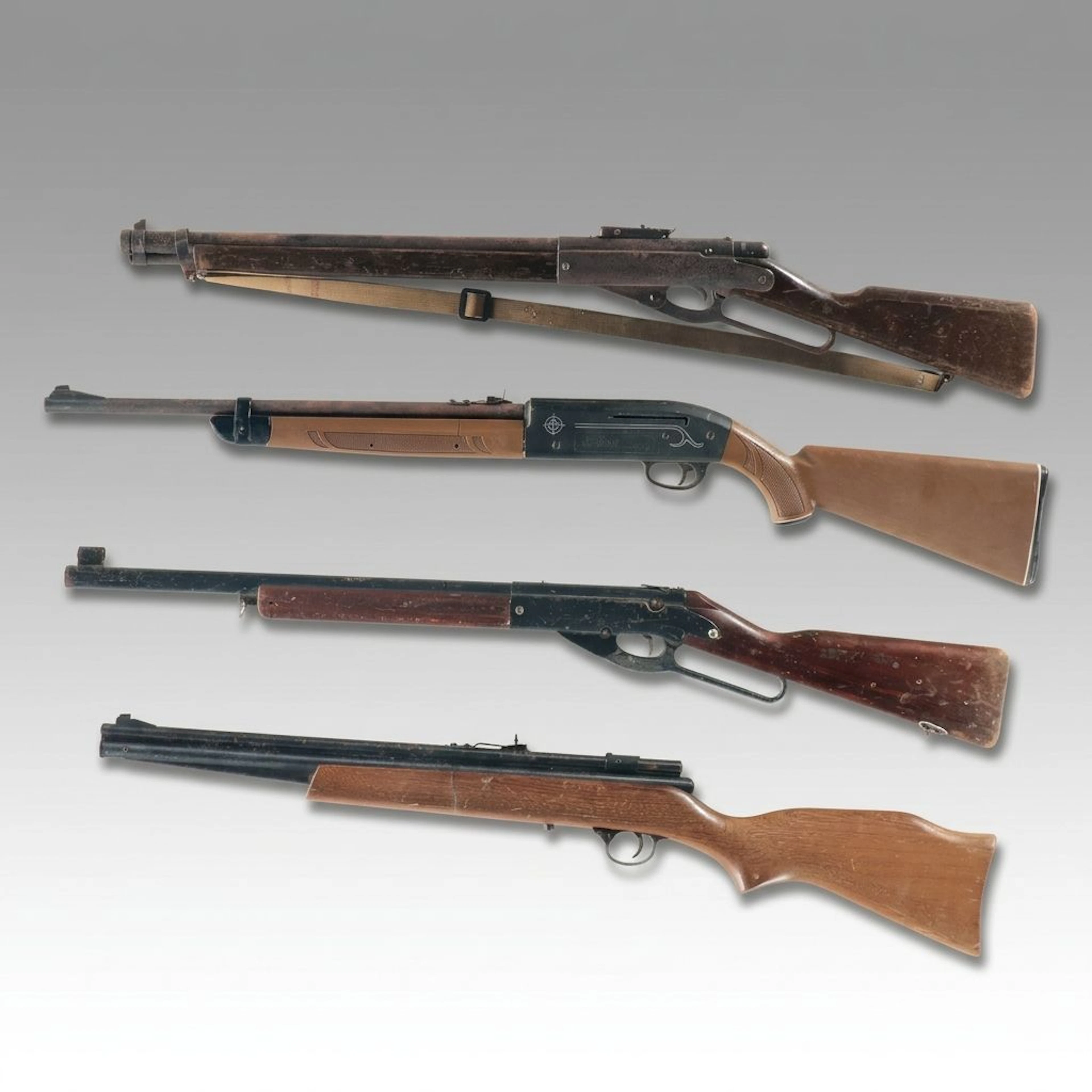 Vintage Air Rifles With Copper Boiler