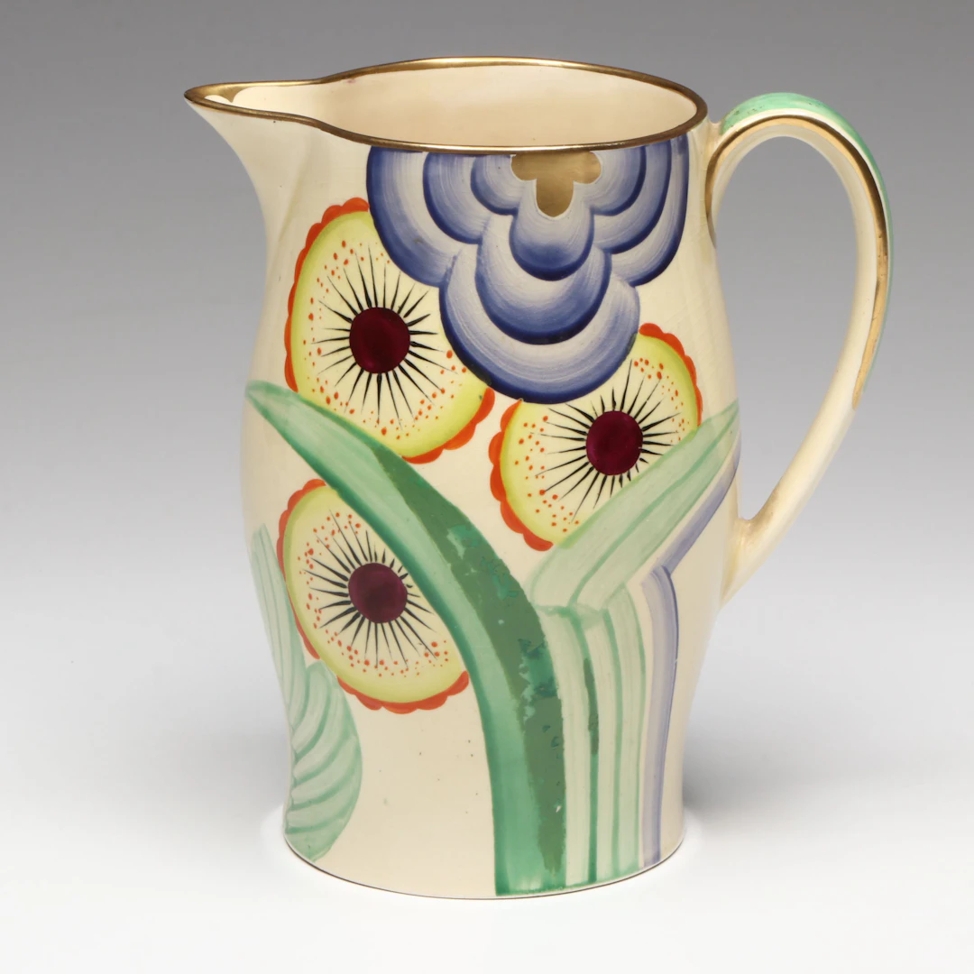 Gray's Pottery Art Deco Ceramic Pitcher, 1930s